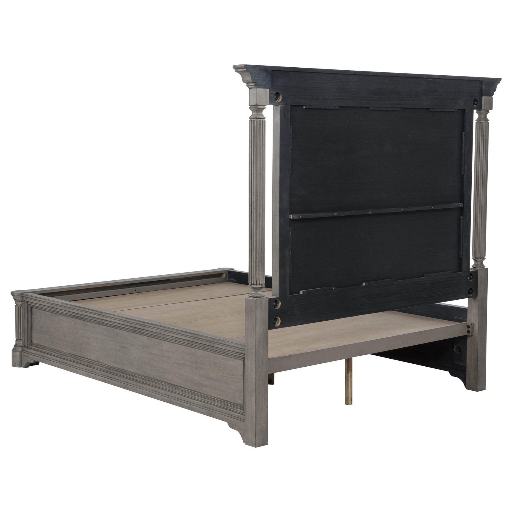 Cresswell Queen Upholstered Storage Platform Bed Weathered Taupe view 7