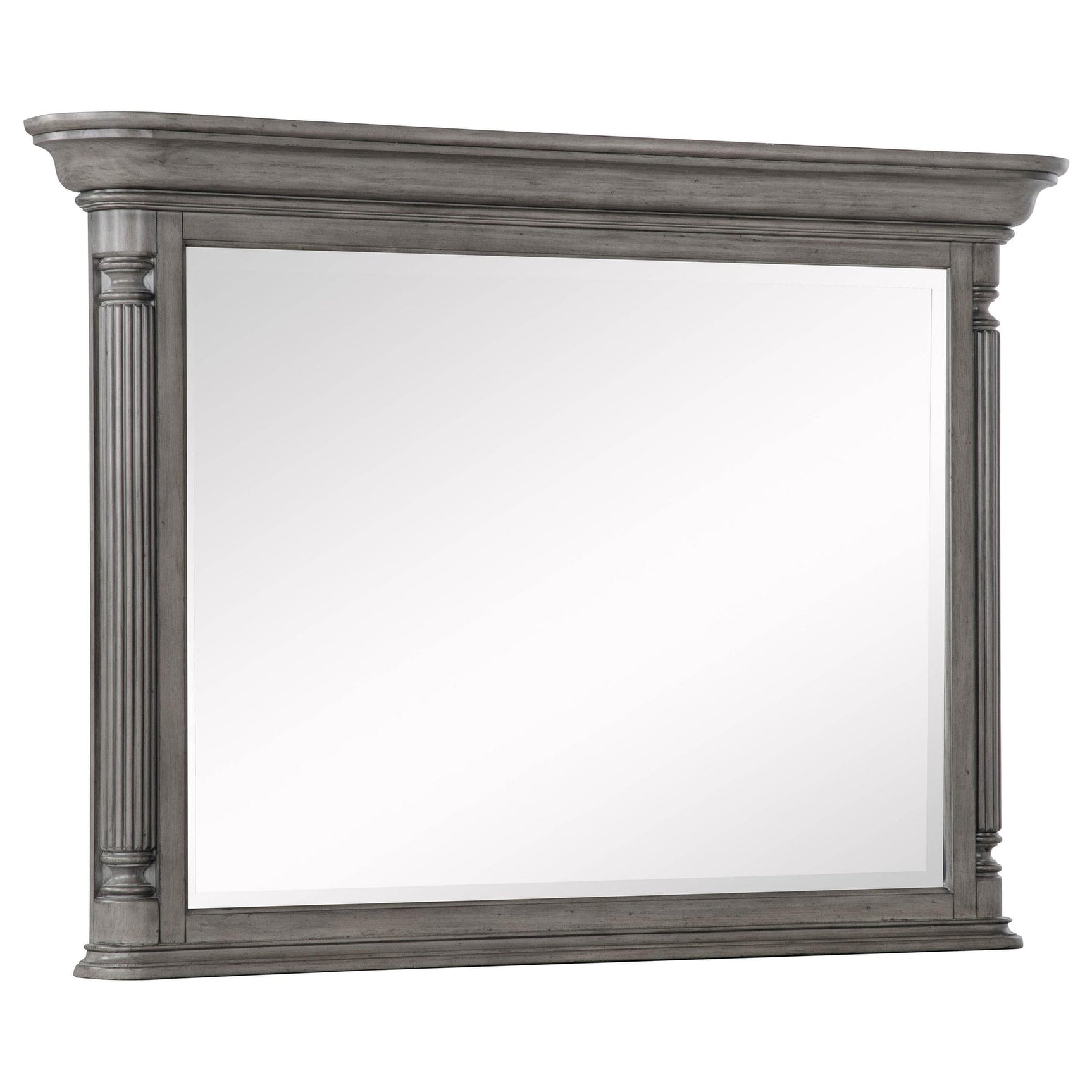 Cresswell Rectangular Dresser Mirror Weathered Taupe from Decor Furniture