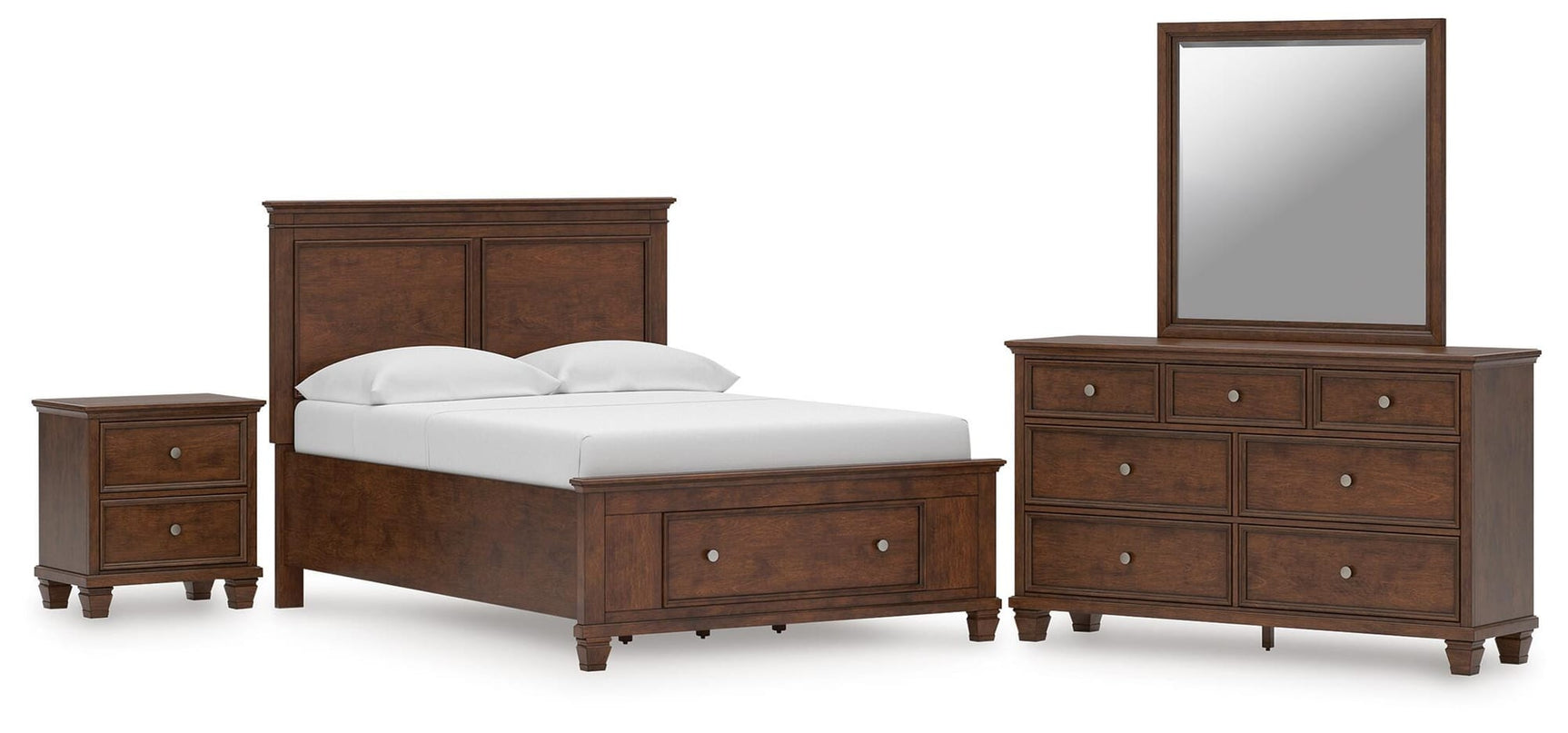 Danabrin Brown Panel Storage Bedroom Set view 2