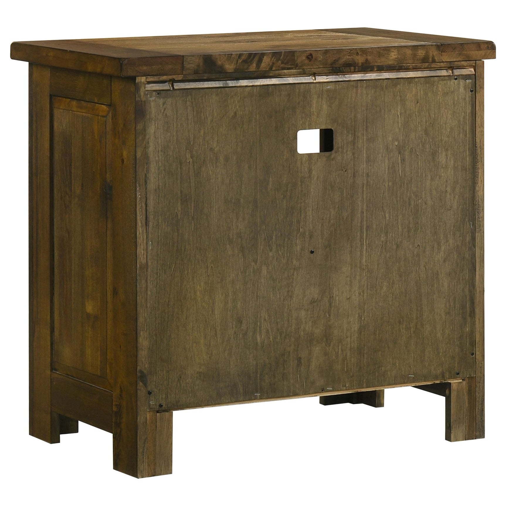 Doherty 1-drawer Nightstand Bedside Table Rustic Brown view 5
