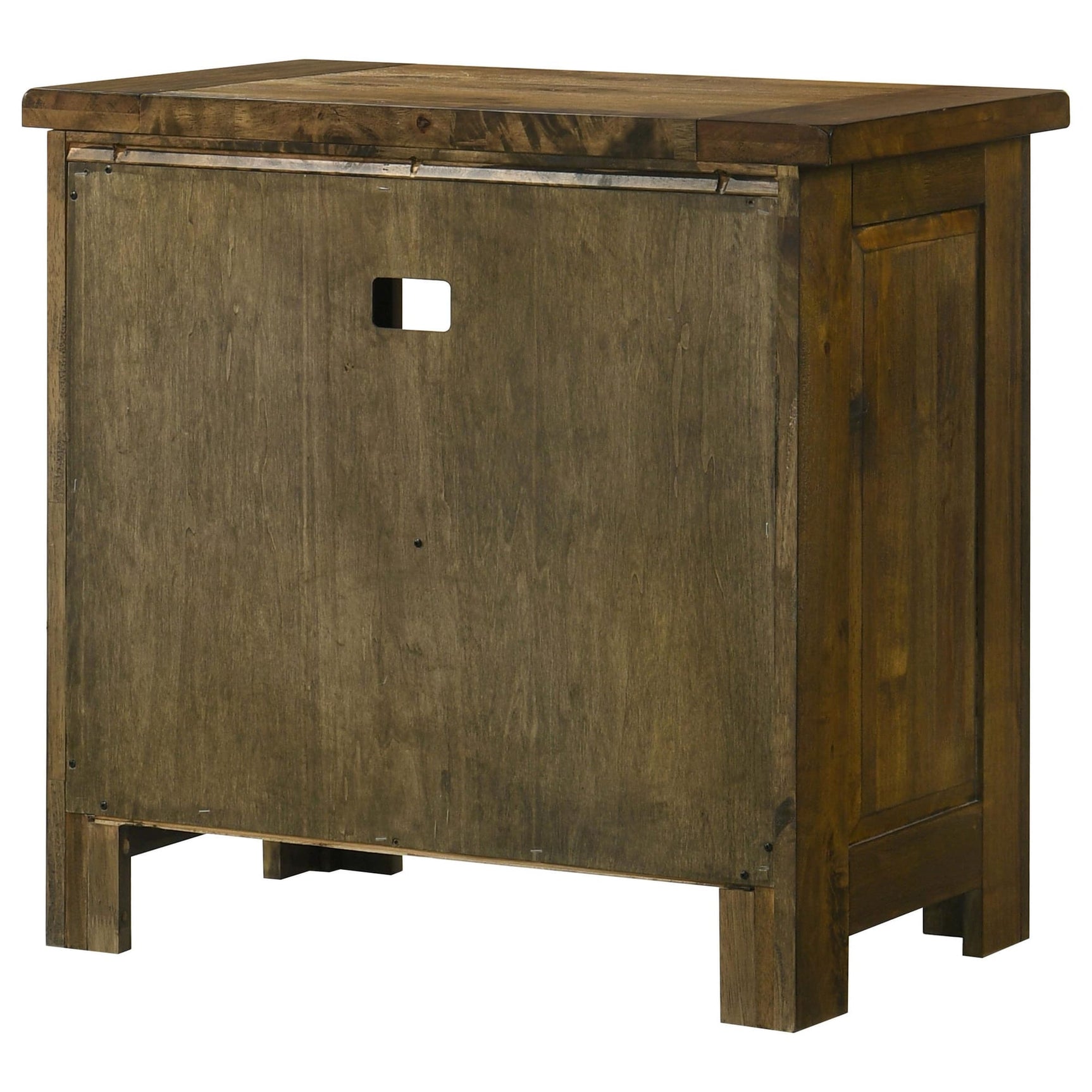 Doherty 1-drawer Nightstand Bedside Table Rustic Brown view 7