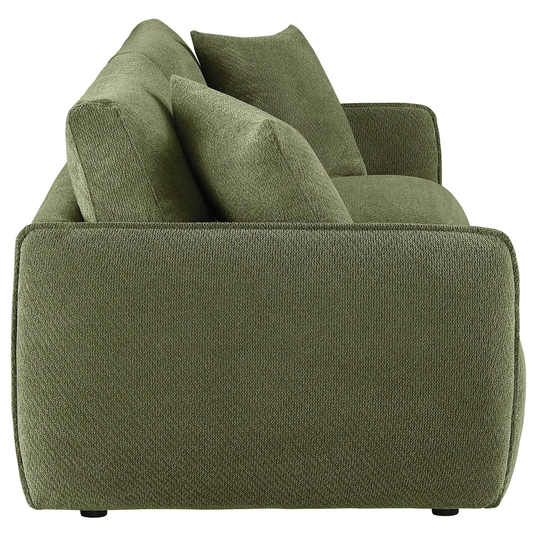 Elysia Fabric Upholstered Modular Lounge Loveseat Green view 8