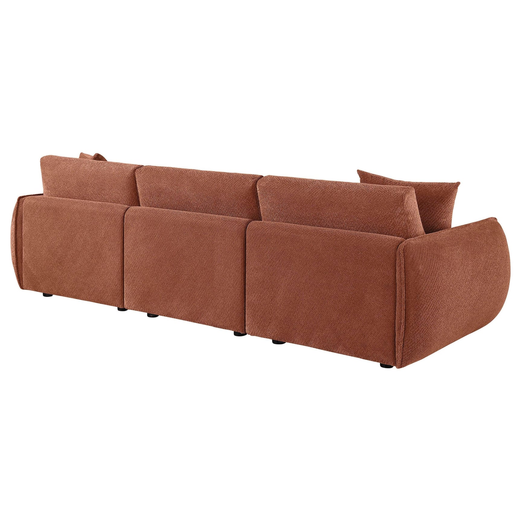 Elysia Fabric Upholstered Modular Lounge Sofa Coral view 7
