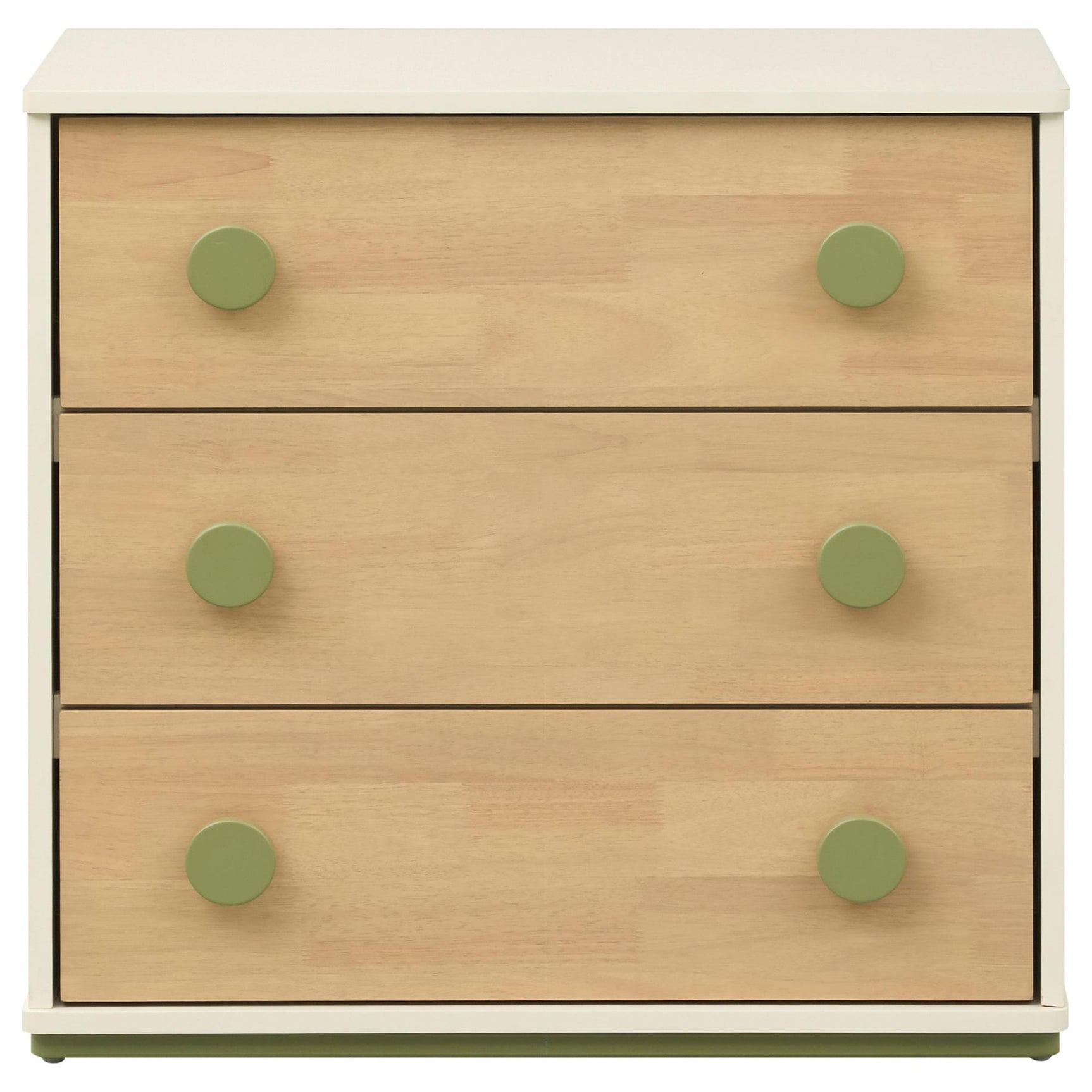 Evren 3-drawer Chest with Olive Wood Knobs Tri-Tone view 3