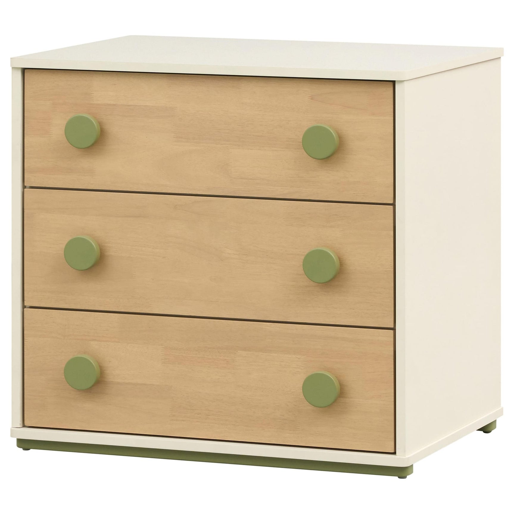 Evren 3-drawer Chest with Olive Wood Knobs Tri-Tone view 4