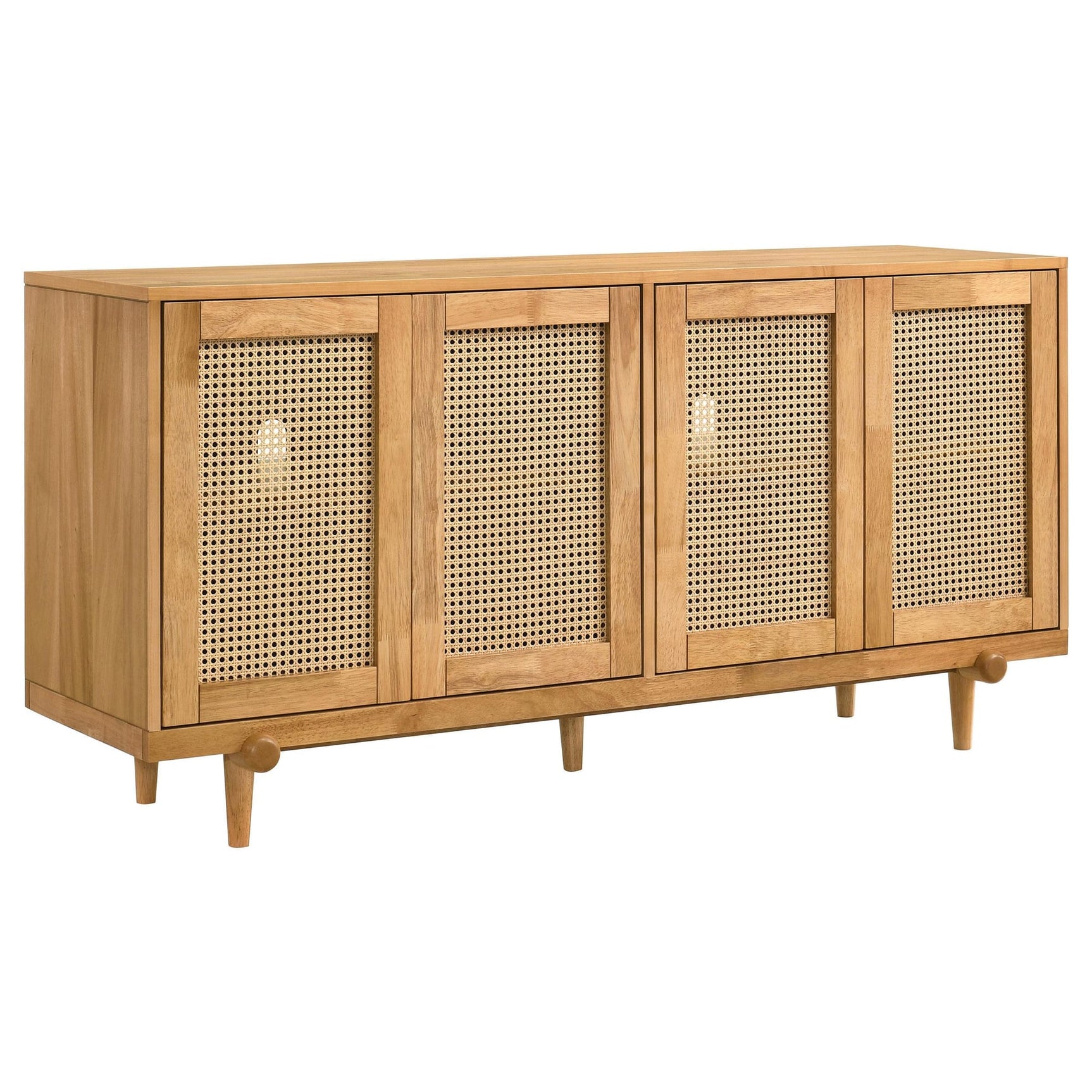 Fabra 4-door Dining Sideboard Storage Console Honey from Decor Furniture