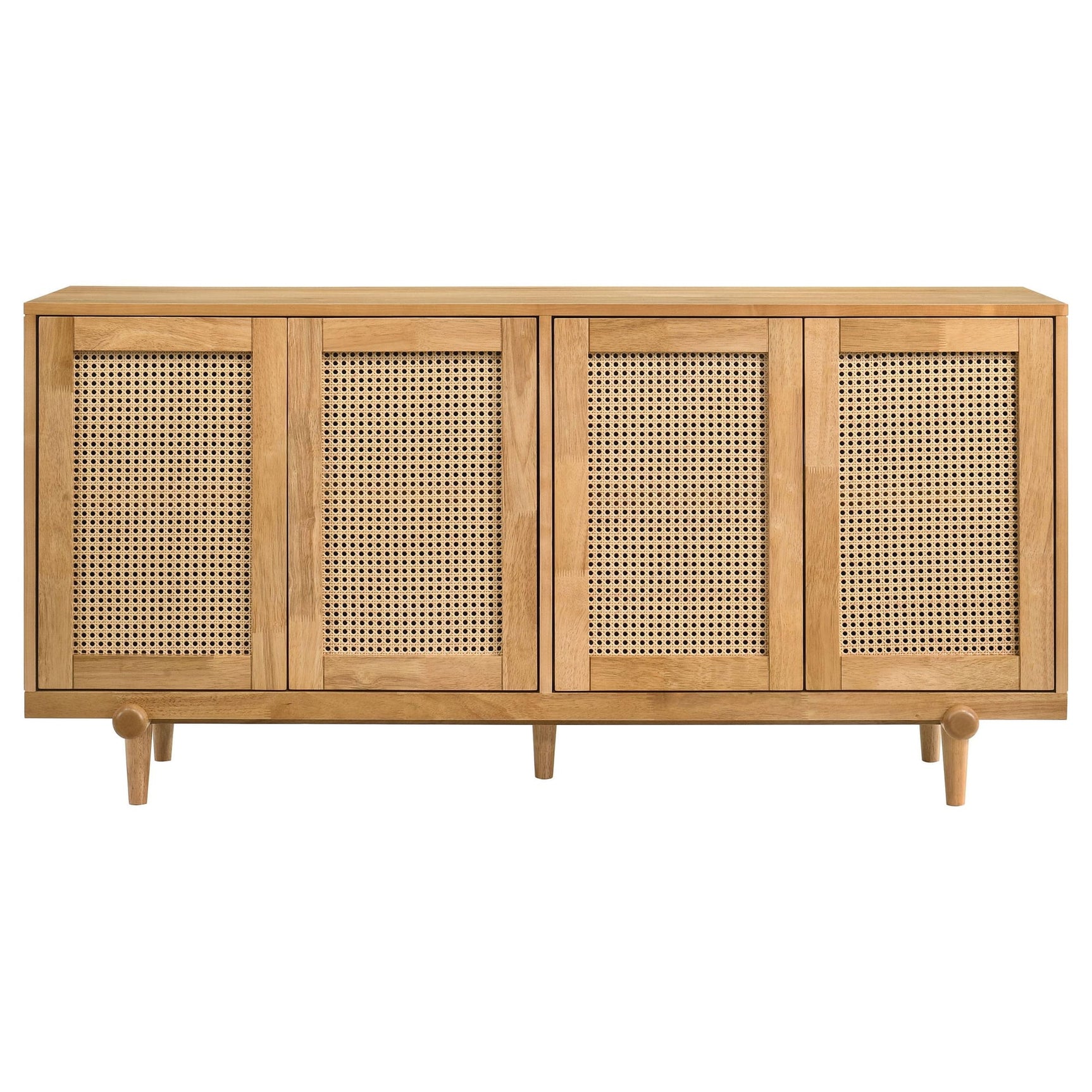 Fabra 4-door Dining Sideboard Storage Console Honey view 2