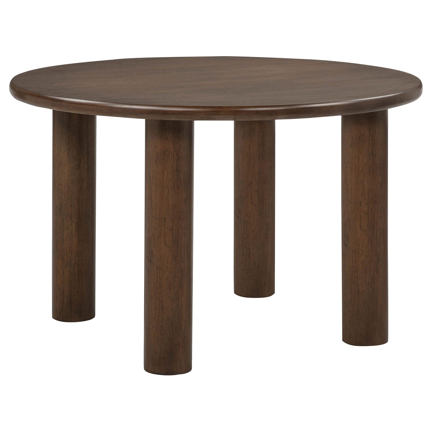 Faulkner 48-inch Round Wood Dining Table Brown Oak from Decor Furniture