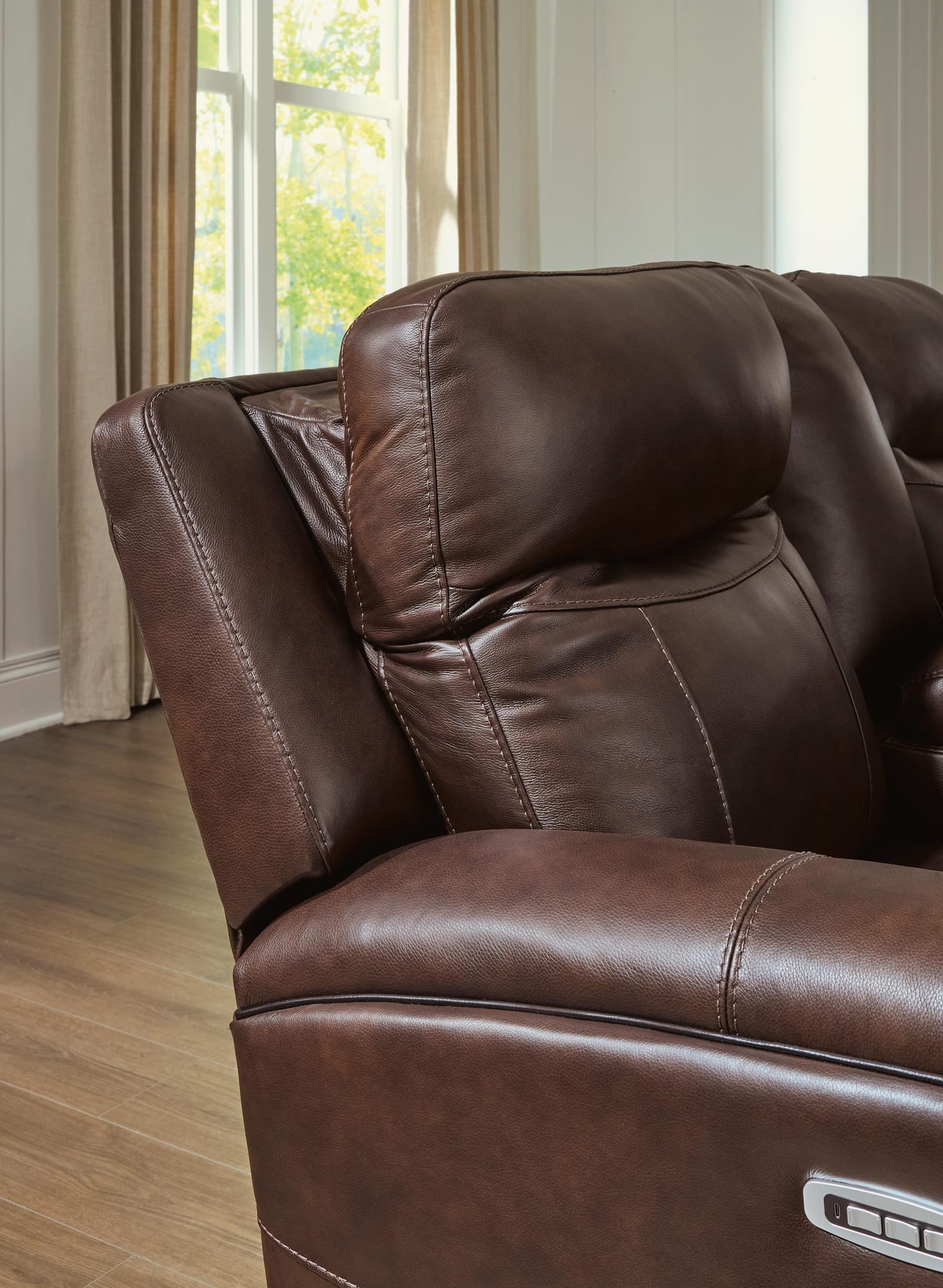 Gravier Cordova Leather Power Reclining Loveseat with Console view 2