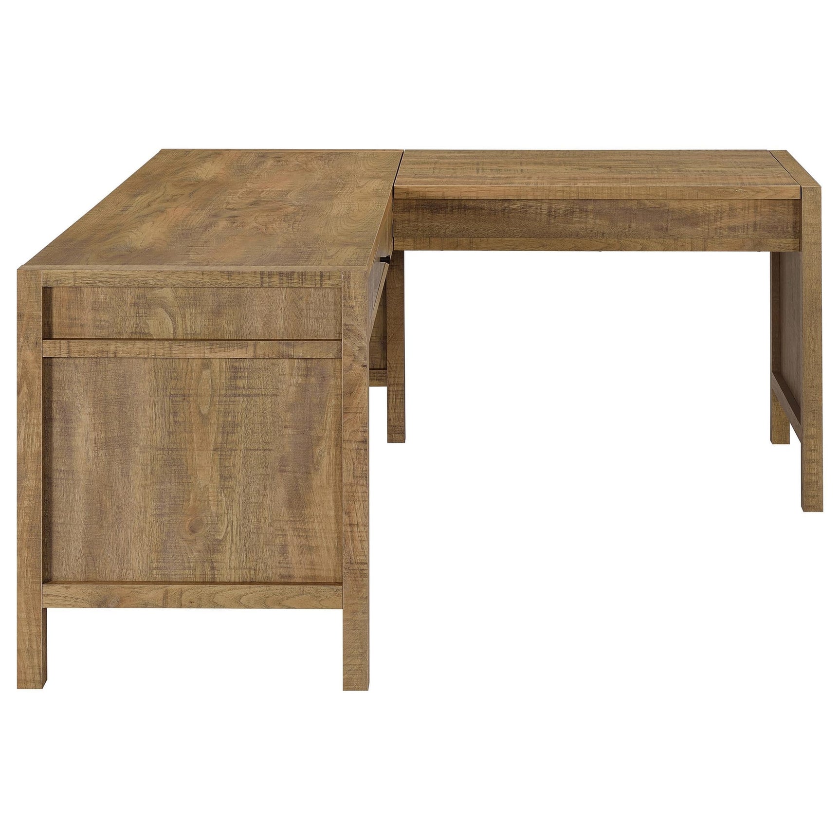 Hogan 1-drawer Lift Top L-shape Computer Writing Desk Mango view 5