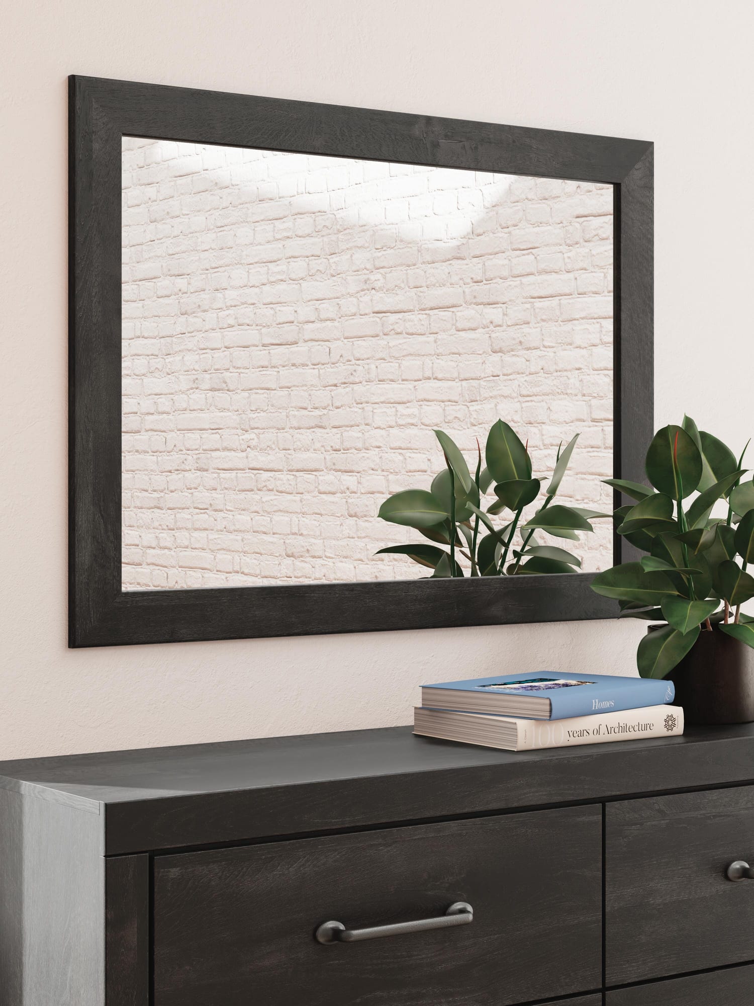 Hollivern Dark Gray Panel Bedroom Set detail view