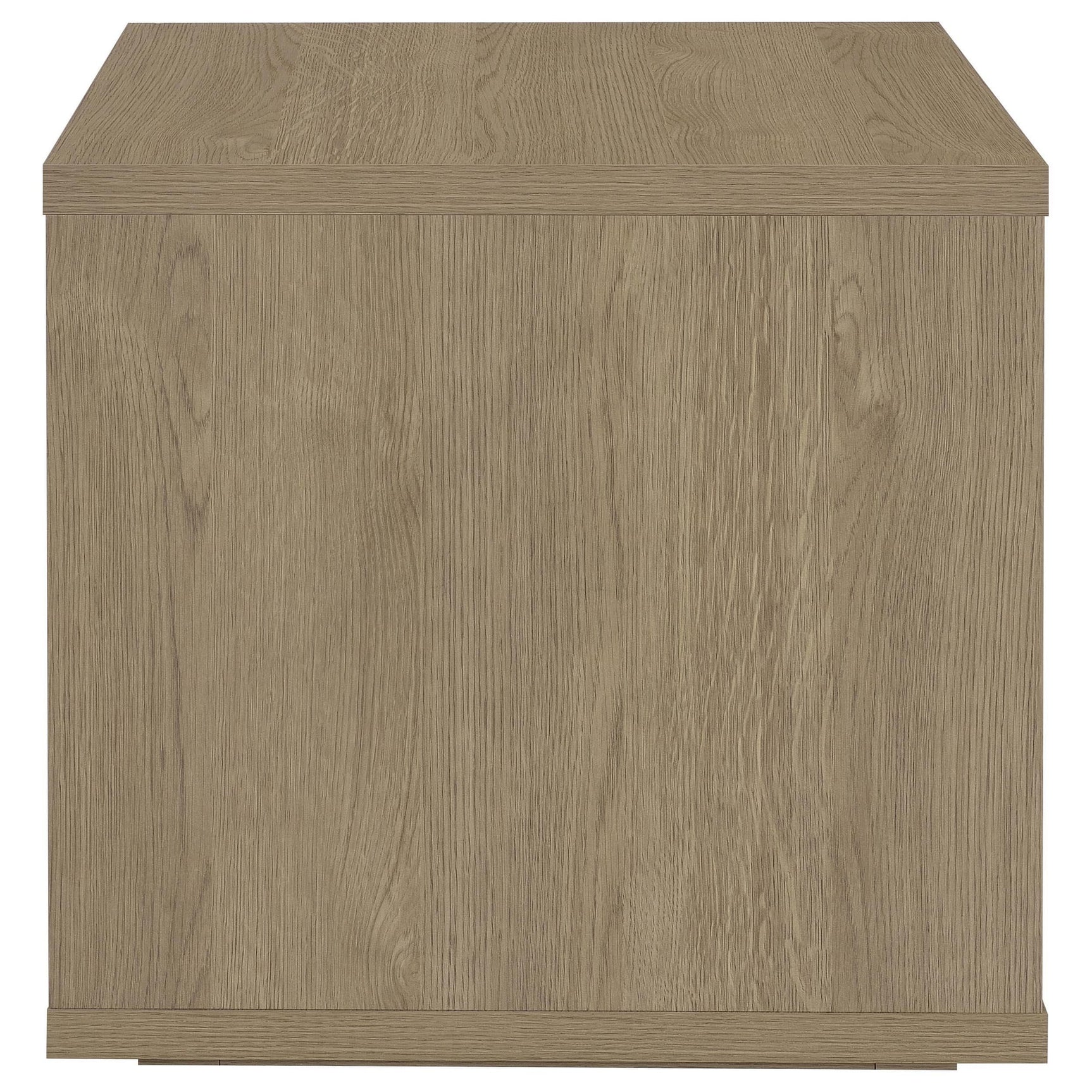 Ingram Square End Table with Drawer and Open Shelf Latte view 9