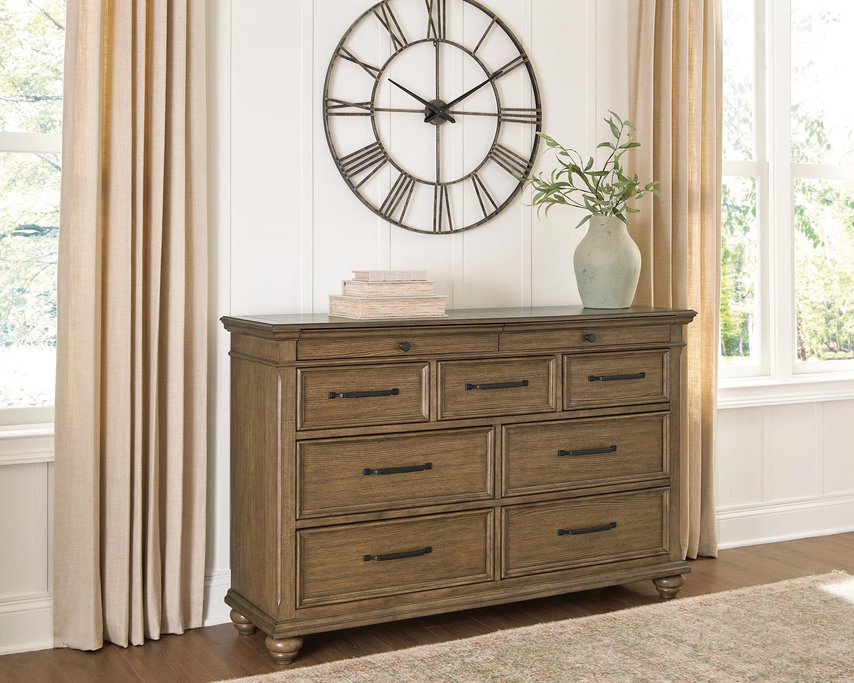 Karallin Medium Brown Dresser from Decor Furniture