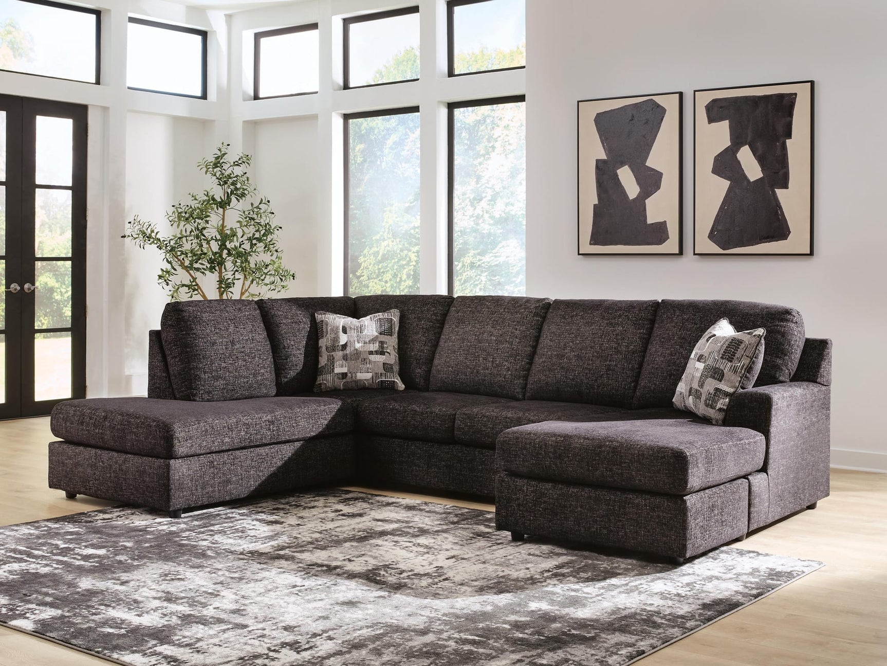 Lentiz Onyx 2-Piece Sectional with Chaise from Decor Furniture