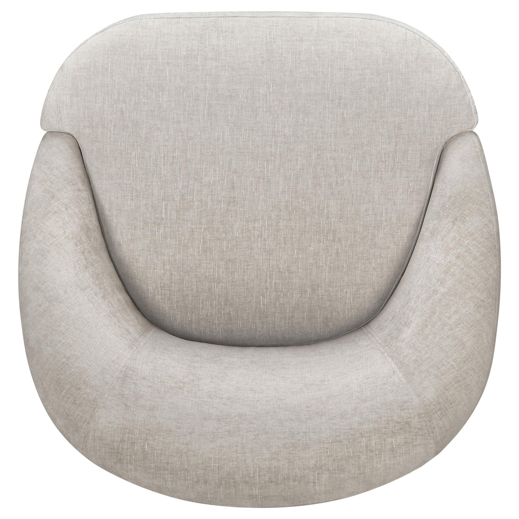 Leon Chenille Upholstered Swivel Accent Chair Beige view 10