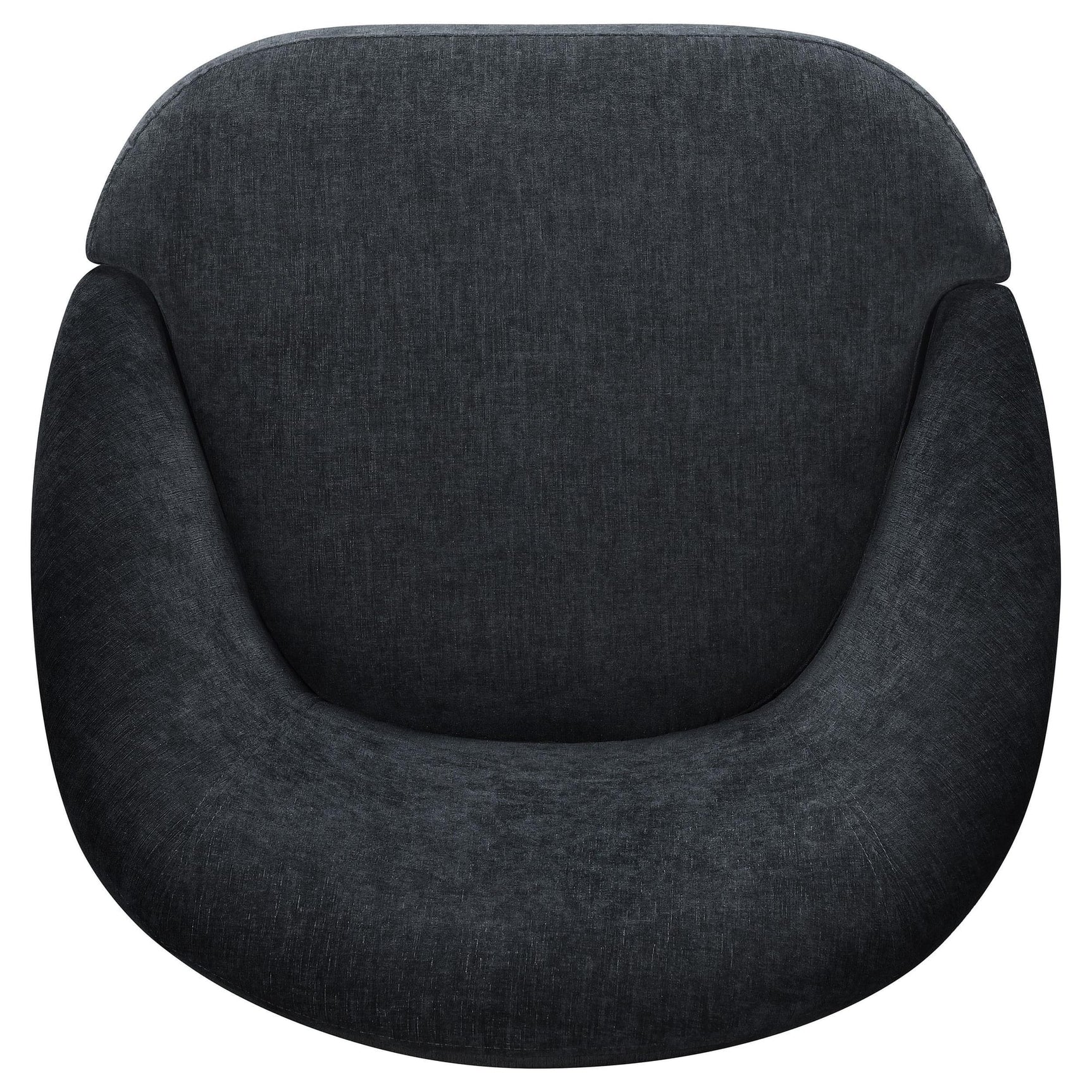 Leon Chenille Upholstered Swivel Accent Chair Black view 10