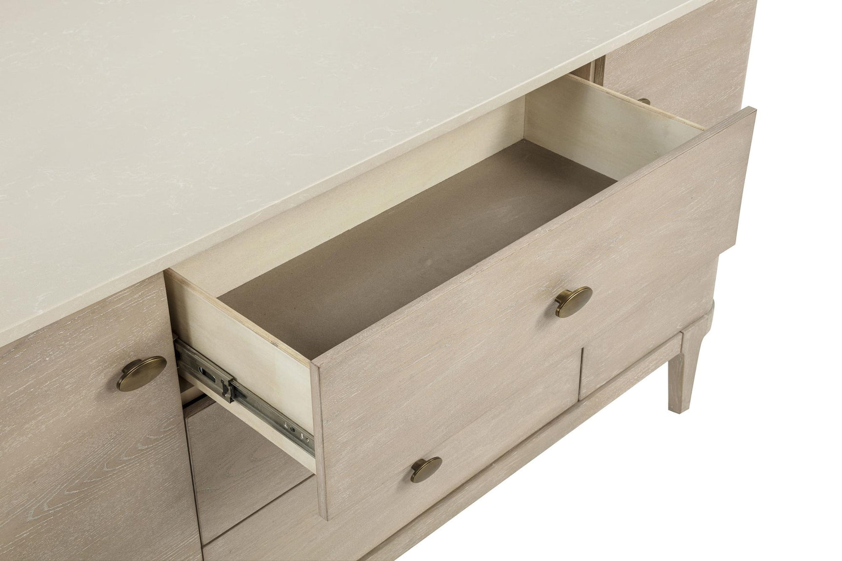 Lucaire 2-door 3-drawer Cultured Marble Top Sideboard Sandstone view 10