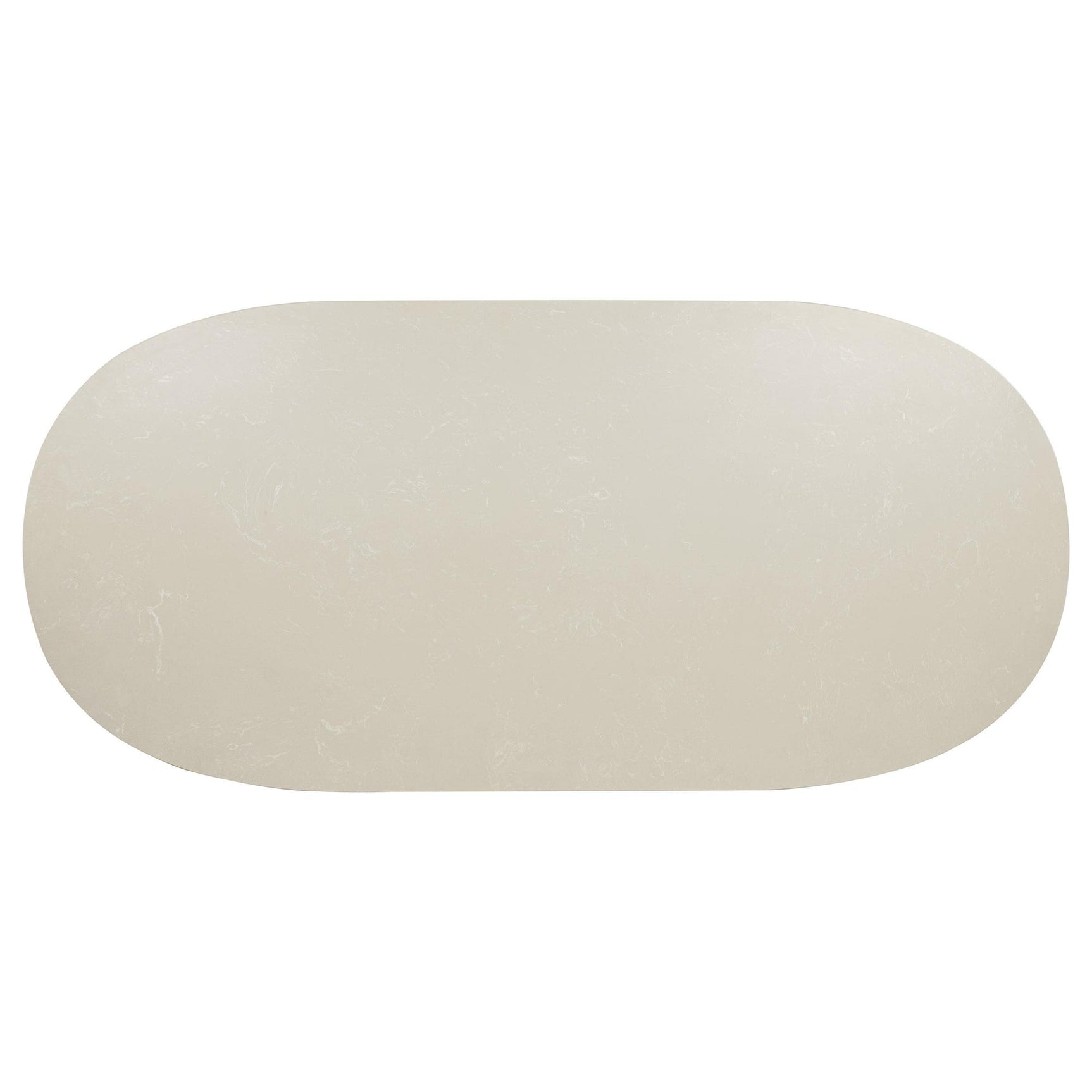 Lucaire 84-inch Cultured Marble Top Dining Table Honed Cream view 5