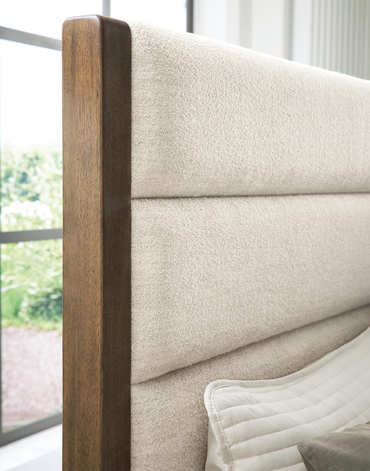 Marxmore Brown Queen Upholstered Storage Bed detail view