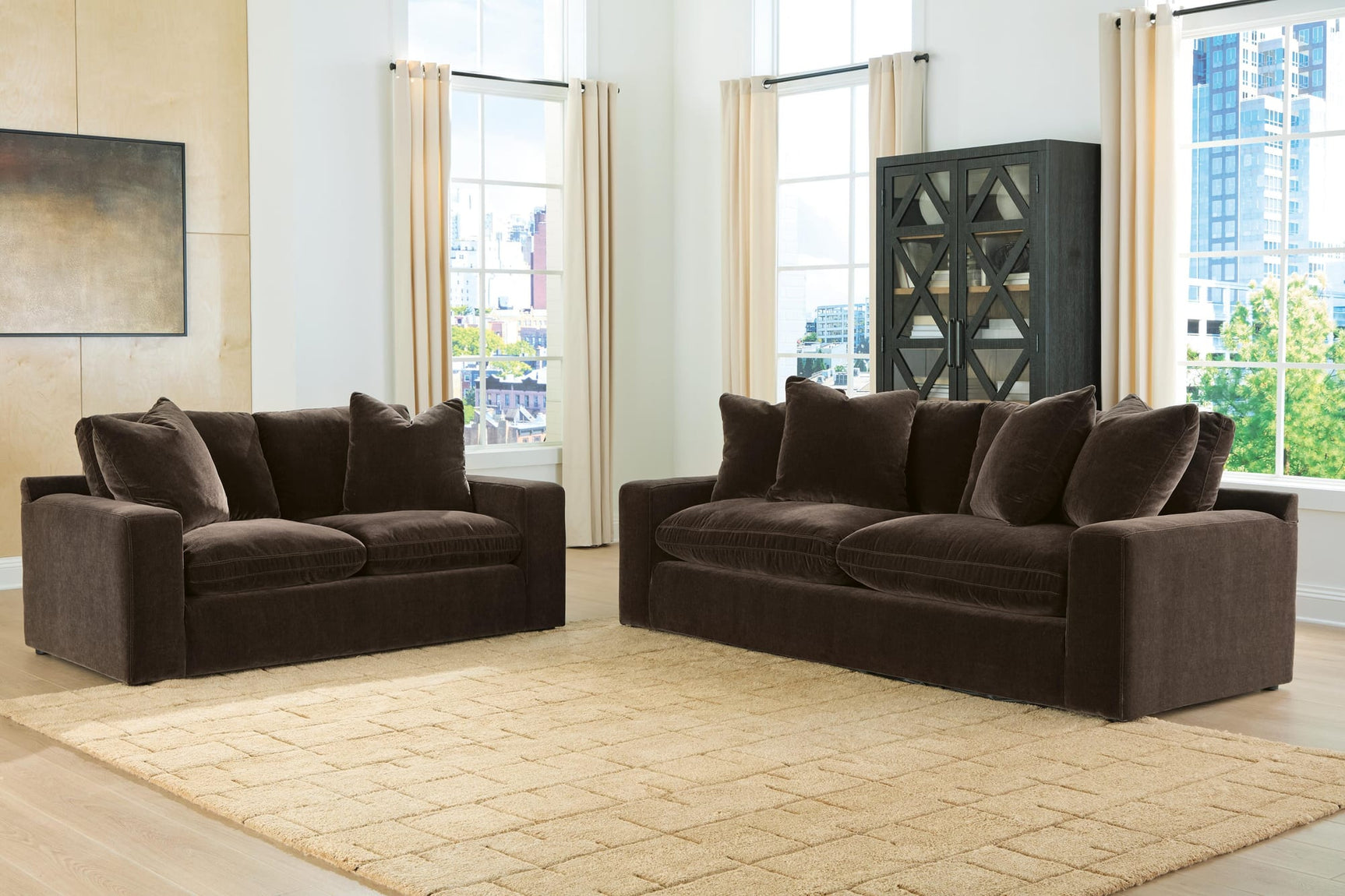 Maxton Bittersweet Heights Sofa and Loveseat view 2