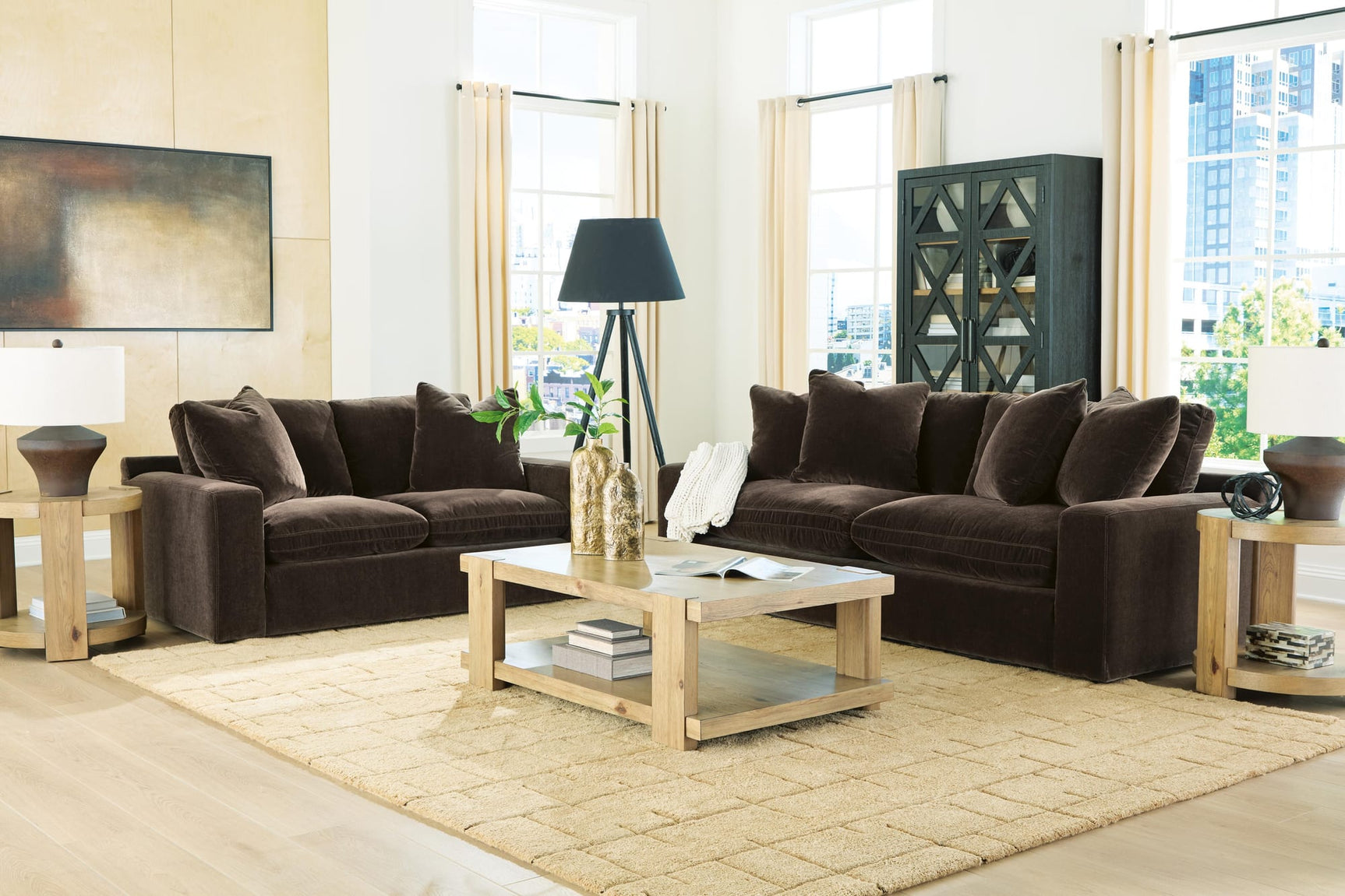 Maxton Bittersweet Heights Sofa and Loveseat view 3
