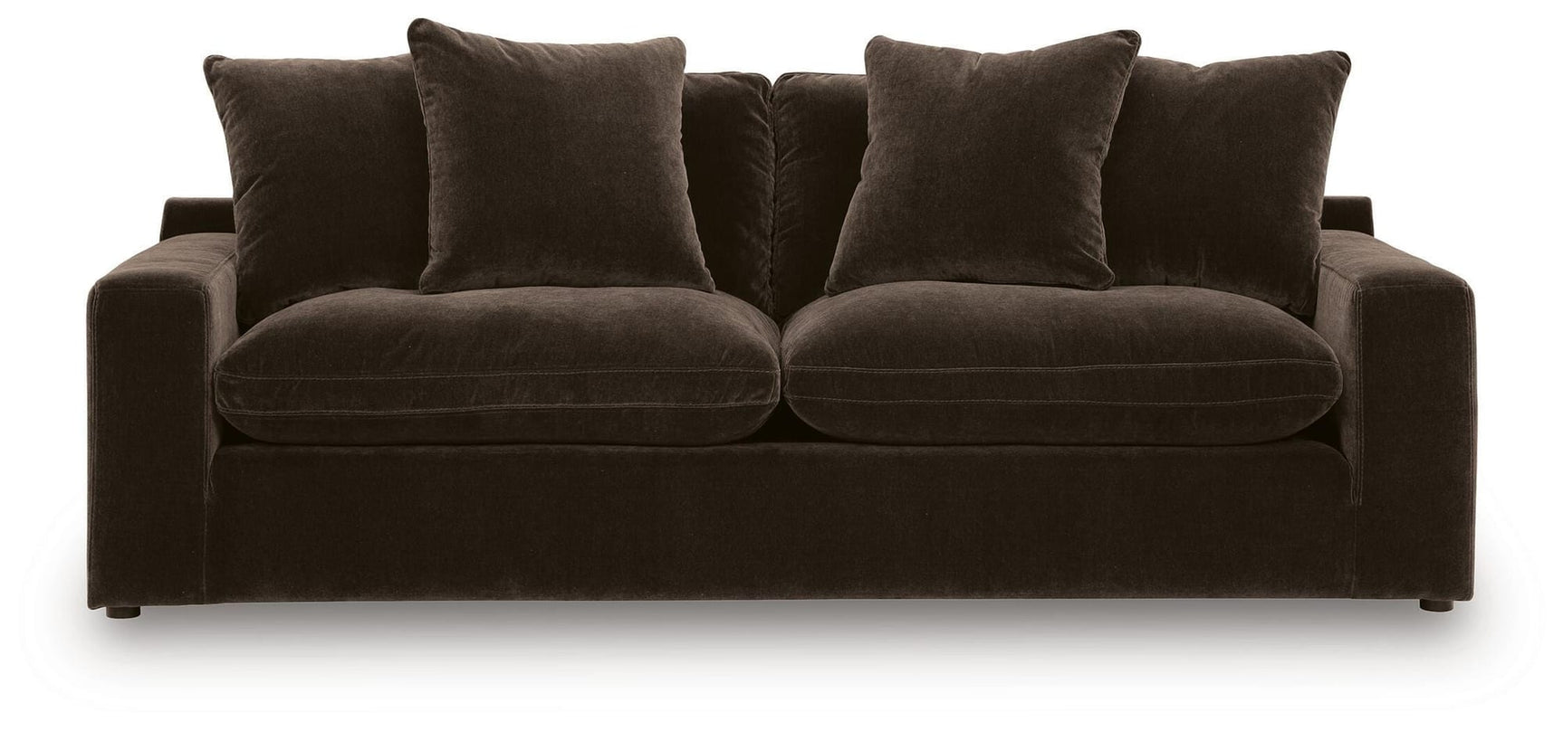 Maxton Heights Bittersweet Chenille,Velvet Sofa view 3