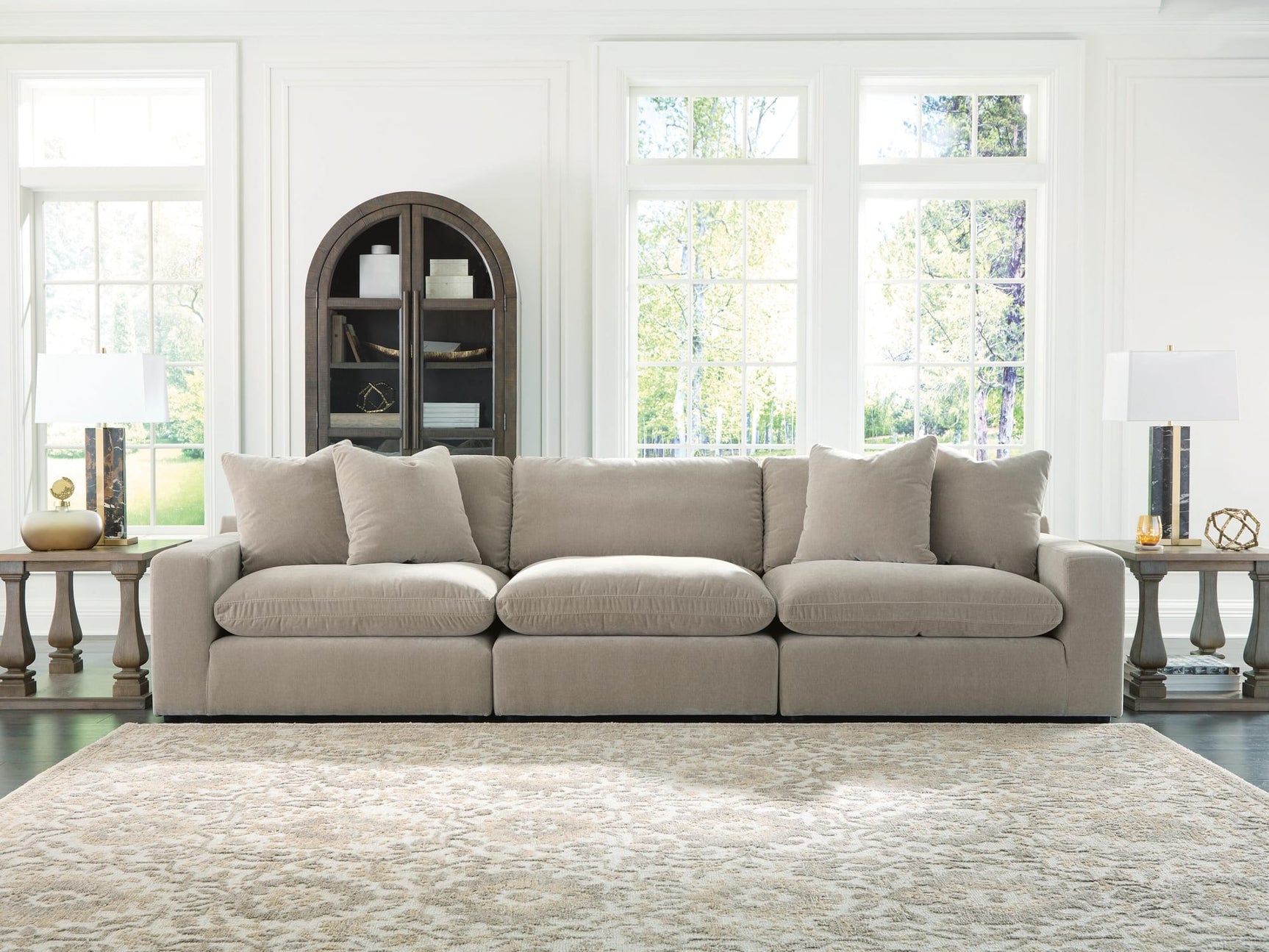 Maxton Heights Pebble 3-Piece Sectional Sofa from Decor Furniture