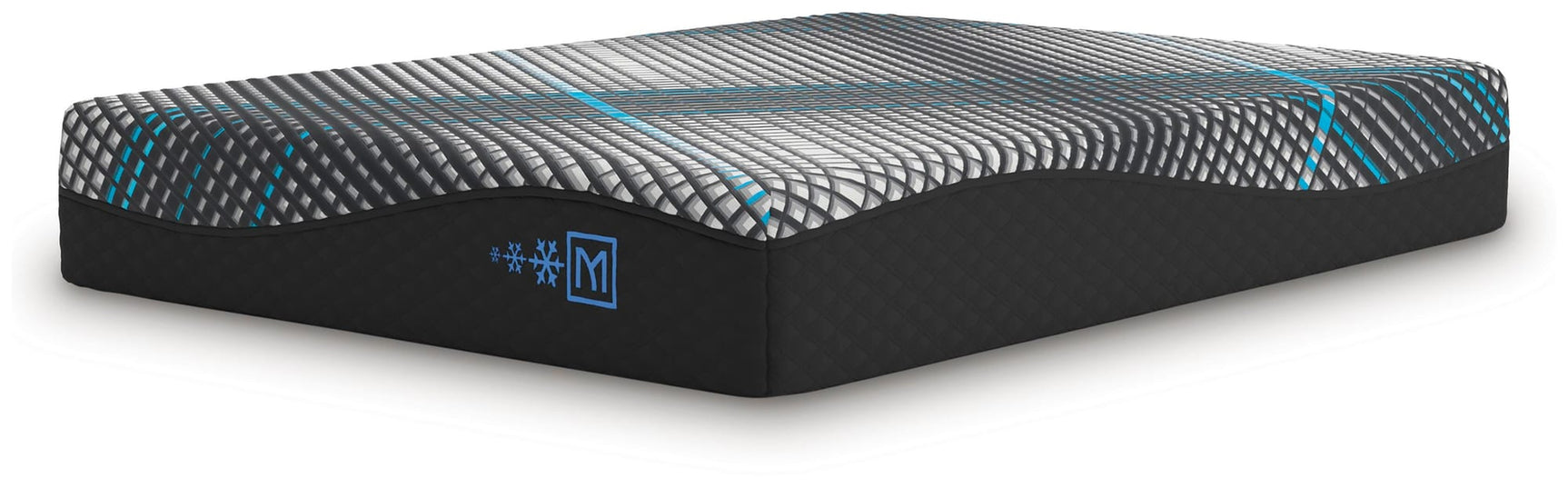 Millennium 2.0 Foam 12 Inch Black Full Mattress angled view