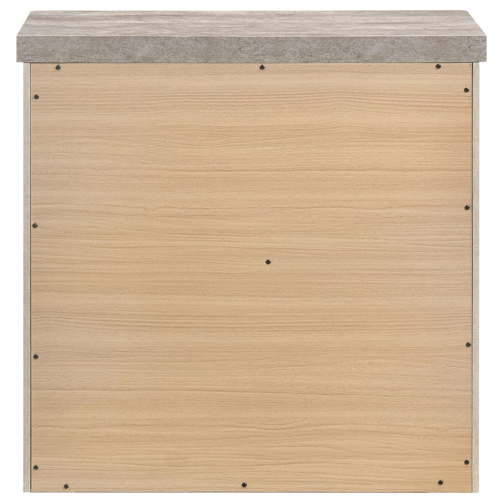 Nevado Farmhouse 2-Drawer Nightstand Grey and Weathered Taupe view 7