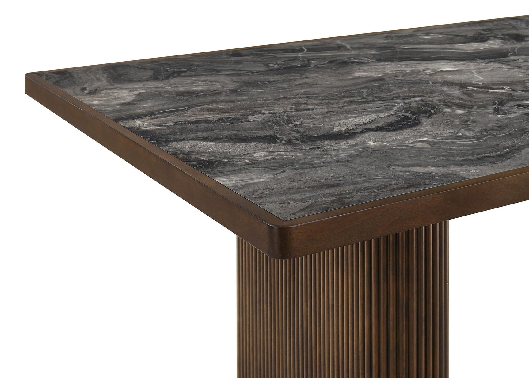 Parry 80-inch Smart Top Paladina Dining Table Dark Walnut view 6