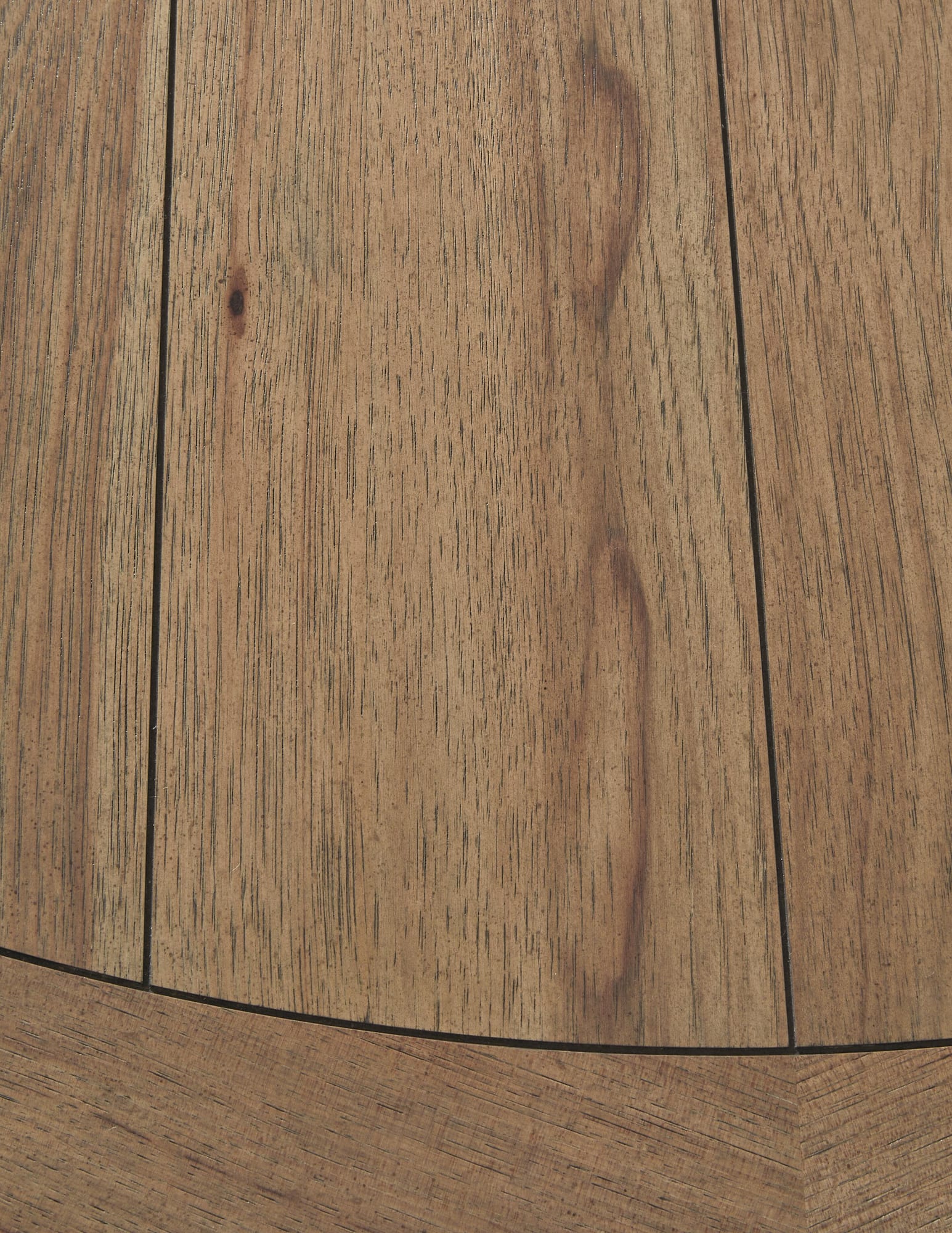 Ridgester Light Brown Dining Table finish detail