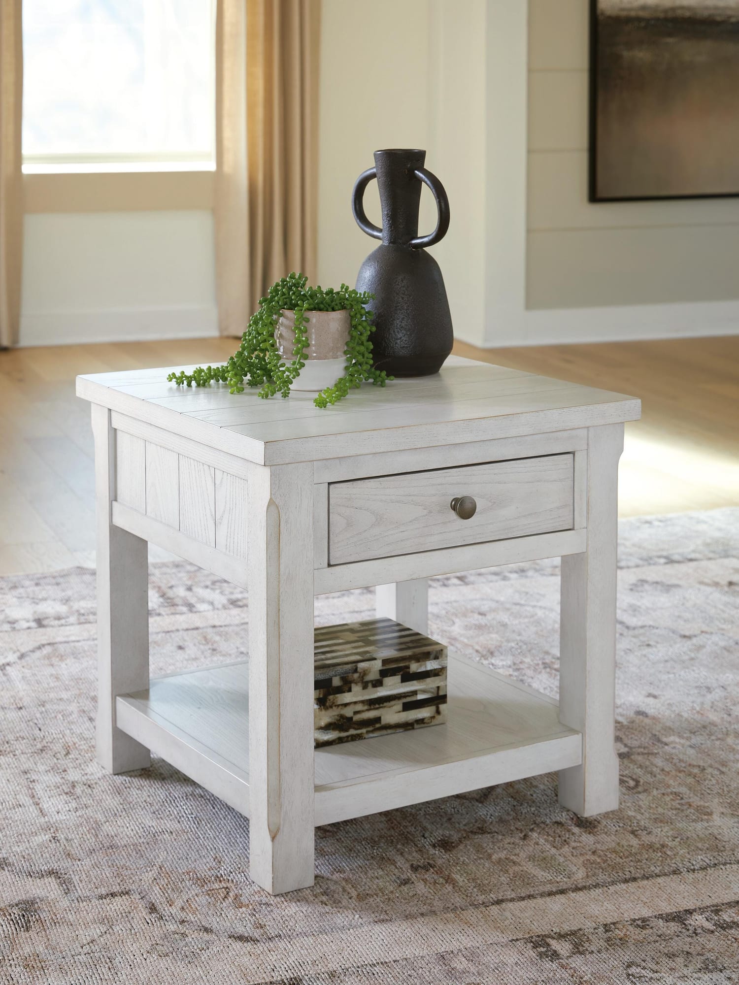 Robbinsdale Antique White End Table view 6