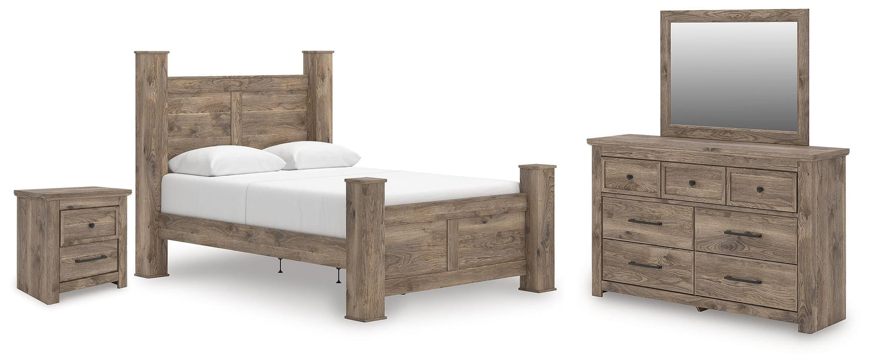 Rusticott Brown Poster Bedroom Set from Decor Furniture