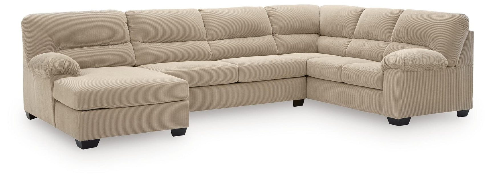 SimpleJoy Sand 3-Piece Sectional with Chaise view 2