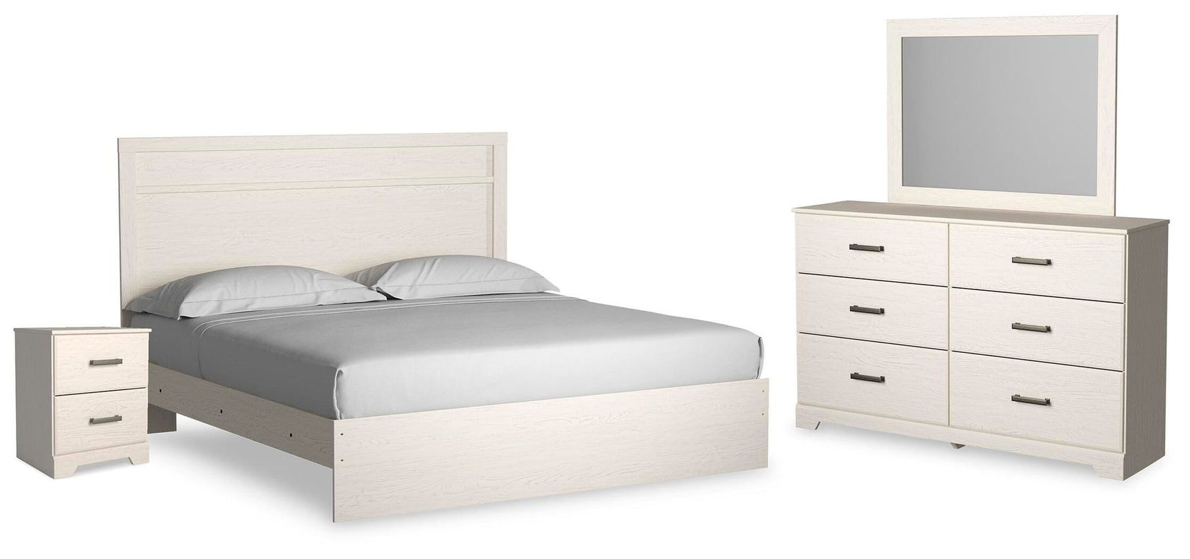 Stelsie White Panel Bedroom Set view 4