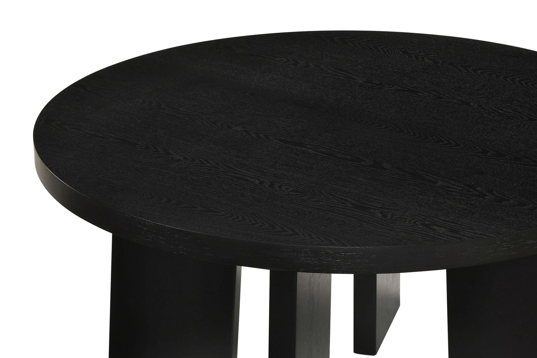 Strouse Contemporary Round Coffee Table in Black view 5