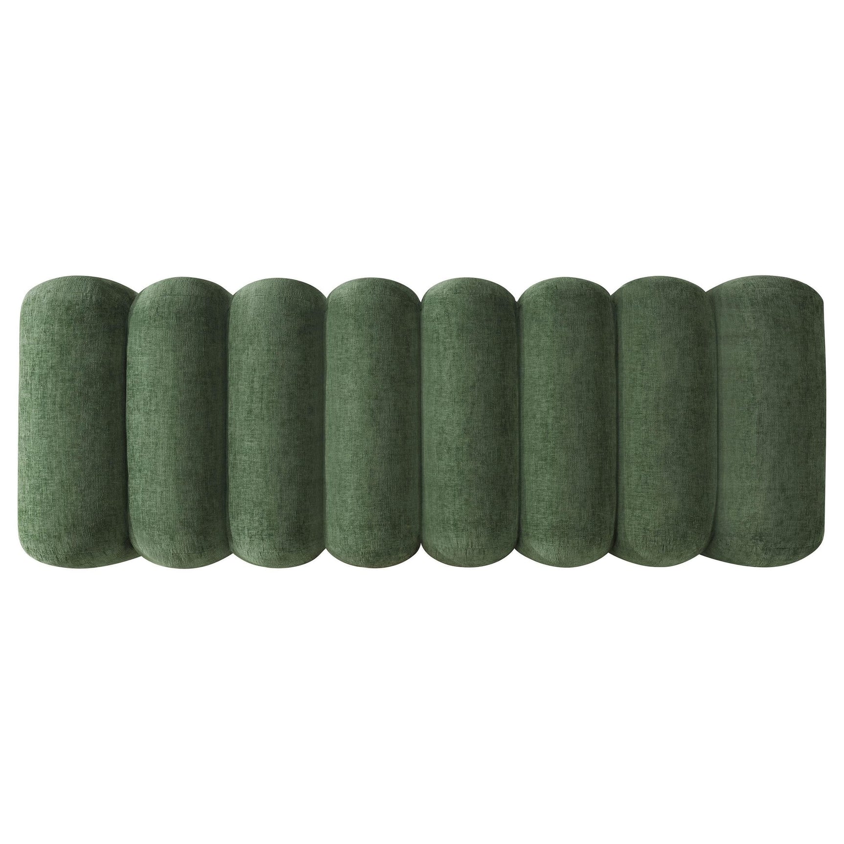 Summer Chenille Upholstered Channel Accent Bench Green view 6