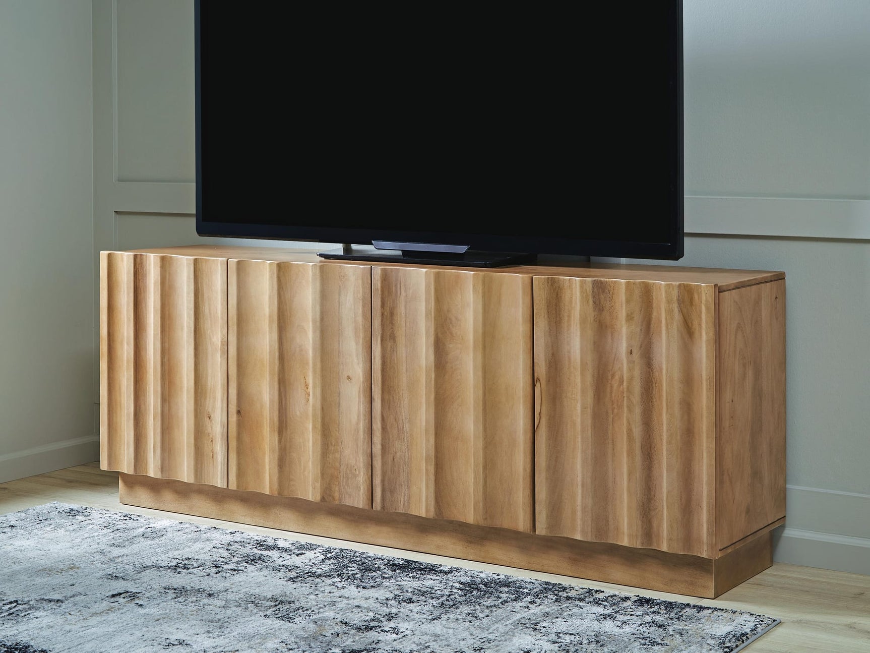 Timkins White Washed Accent Cabinet view 2