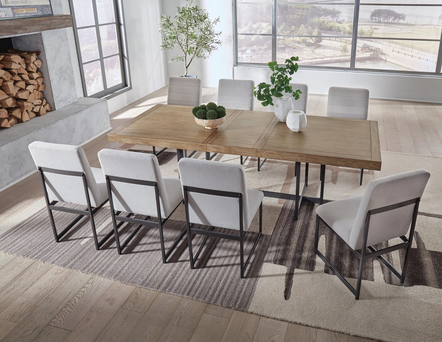 Tomtyn Light Brown Dining Set from Decor Furniture