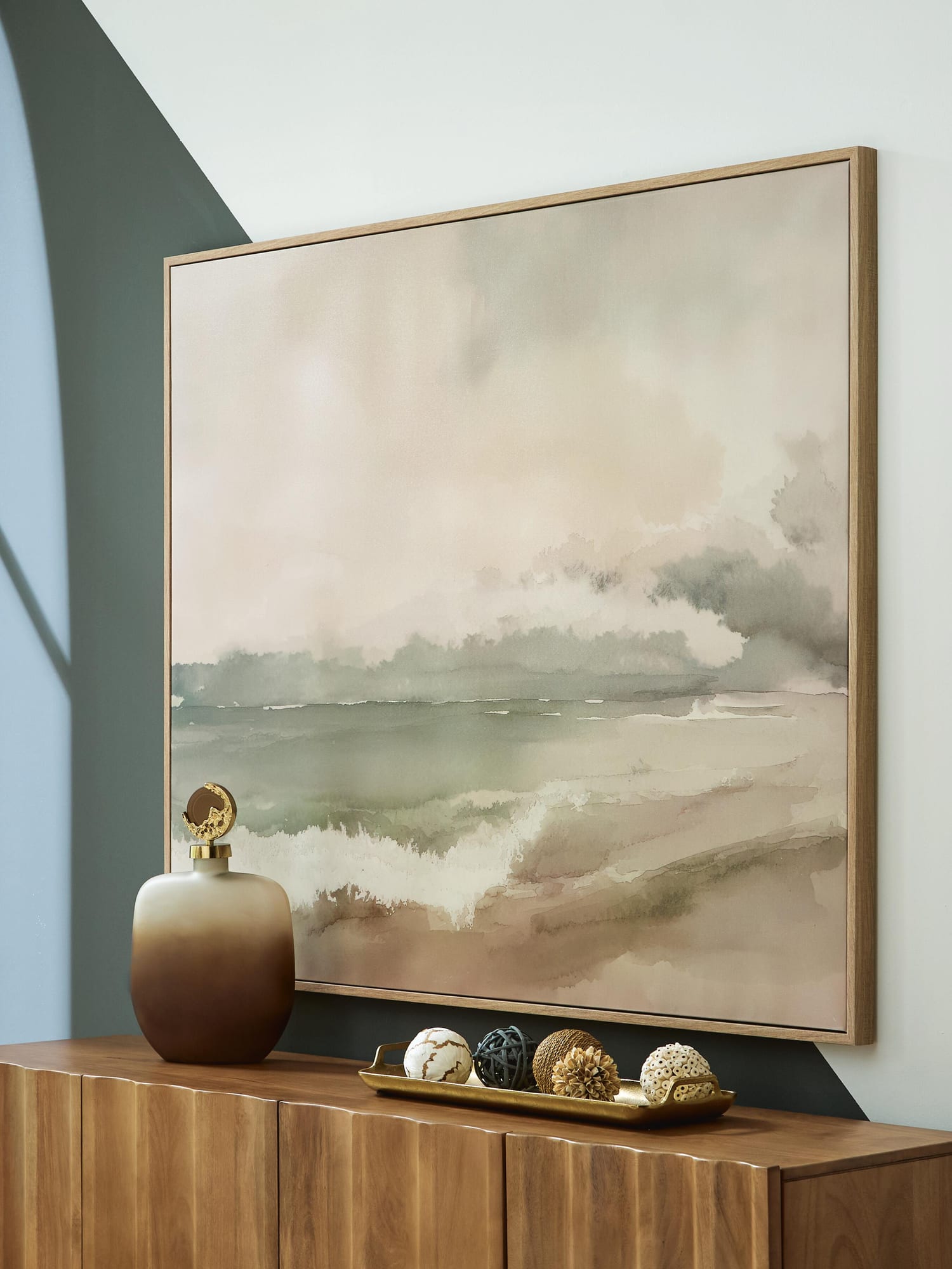 Vallus Blush/Green/Gray Wall Art from Decor Furniture