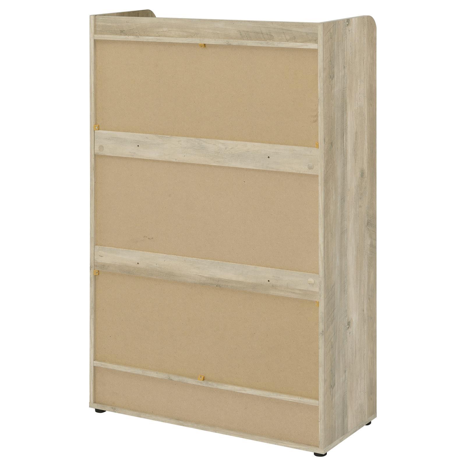 Denia 3-tier shoe storage cabinet overall height perspective