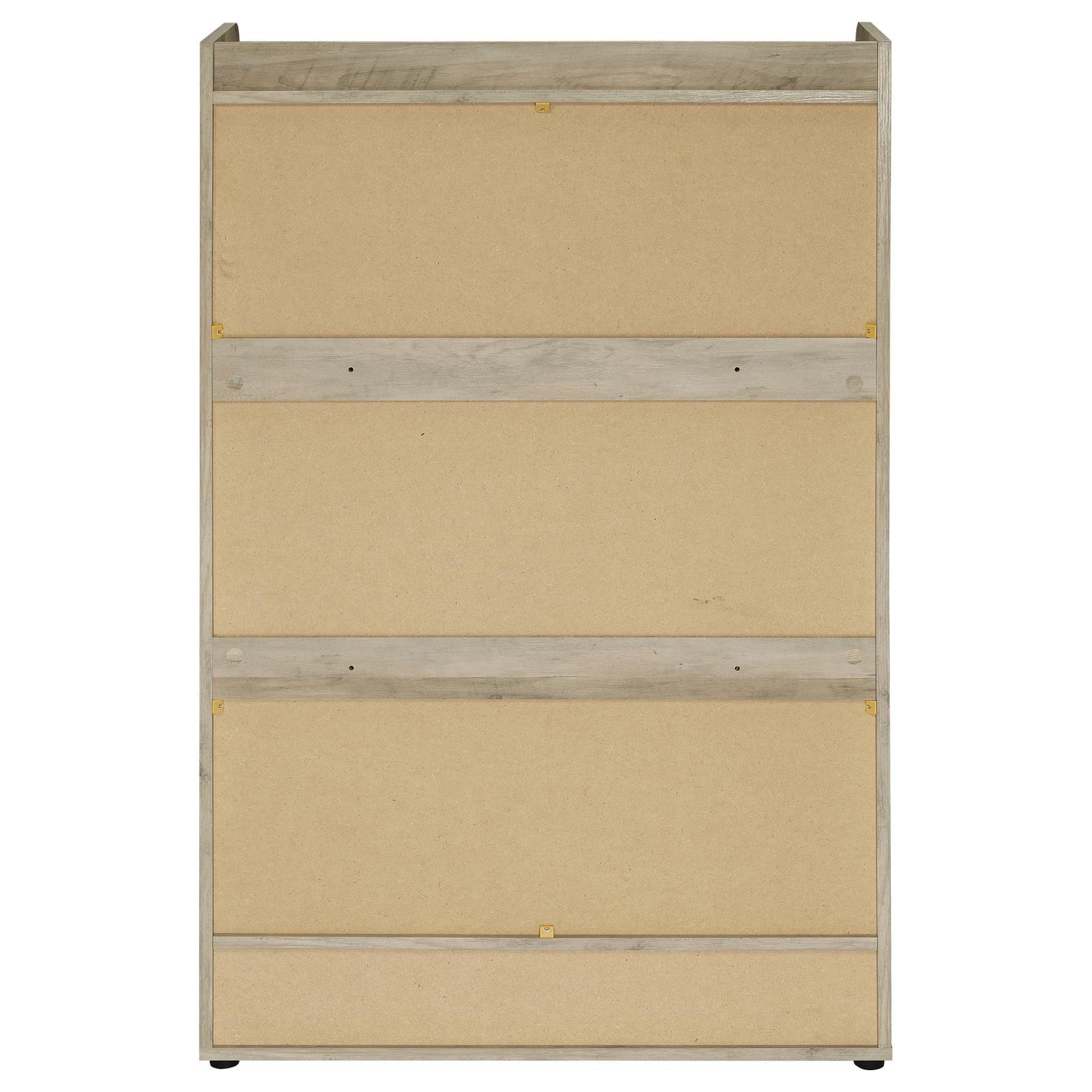 Denia 3-tier shoe storage cabinet closed drawer front