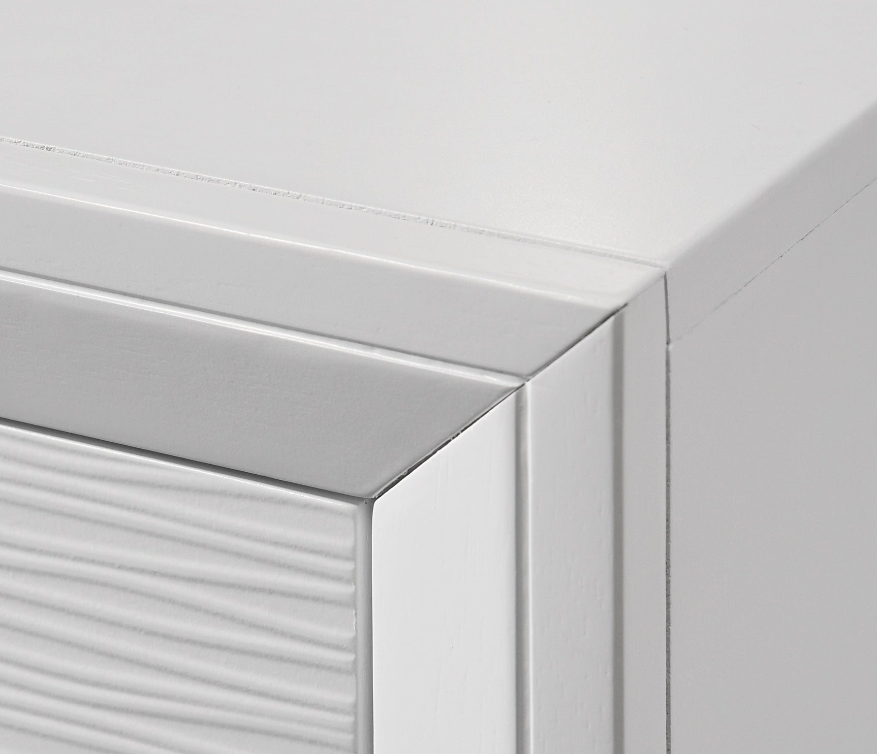 Denker Evan White Full Bed side profile