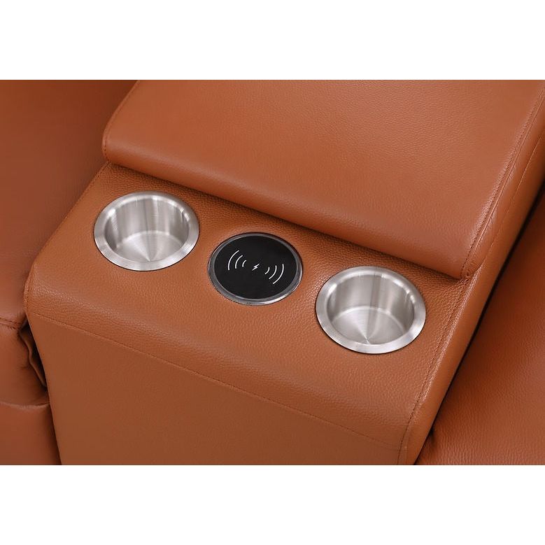 Power recliner control and cupholders detail