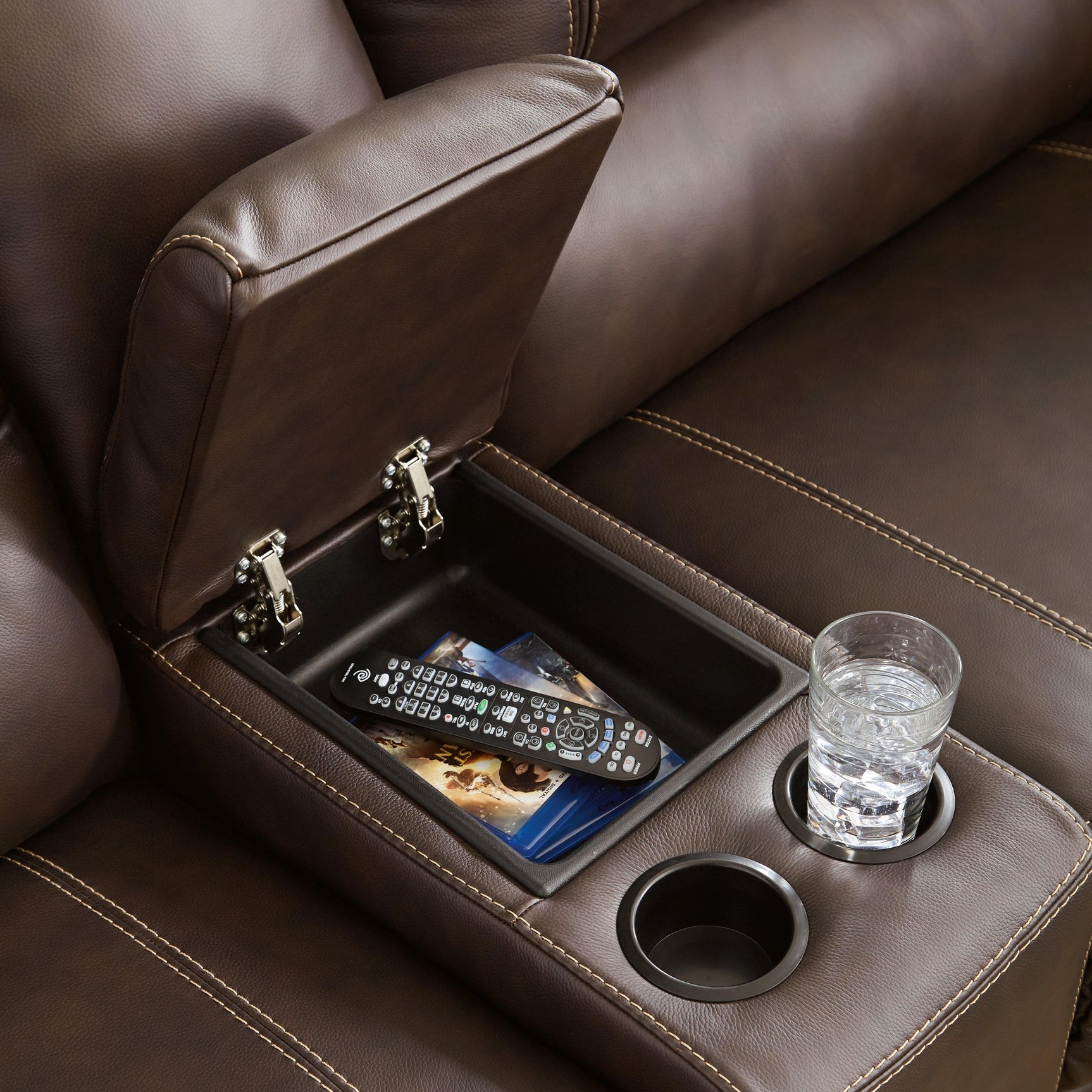 Power reclining seat with Easy View adjustable headrest