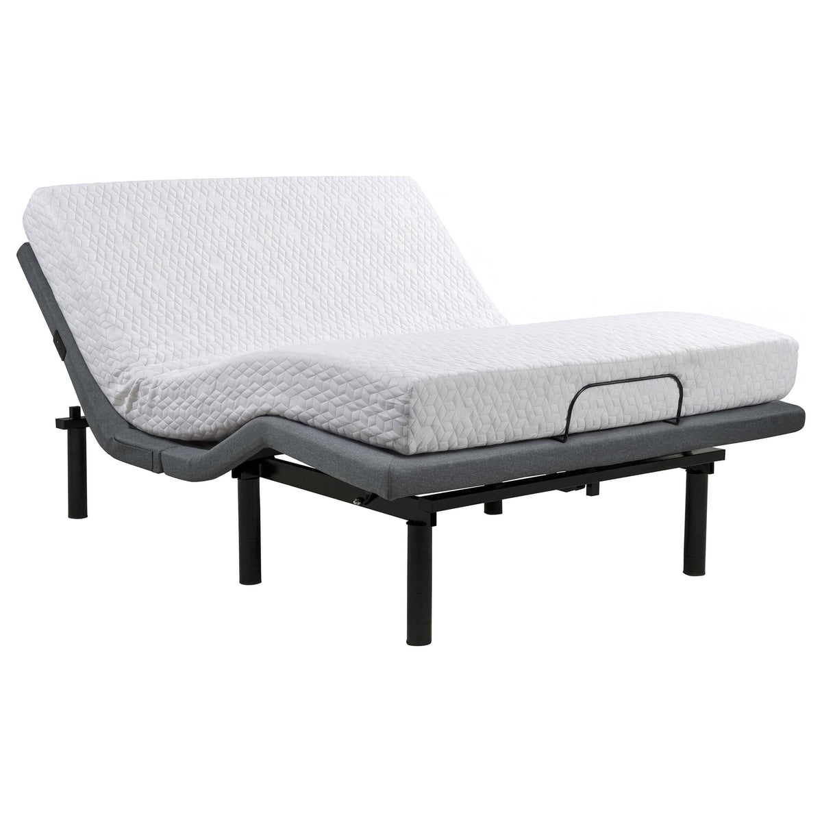 Weston Queen Dual-Motor Massage Adjustable Bed Base in Black and Grey — product image 3