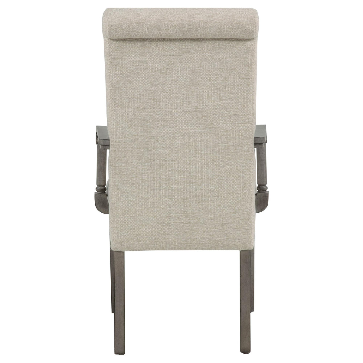 Cresswell Upholstered Dining Arm Chairs Tan Set of 2 — product image 8