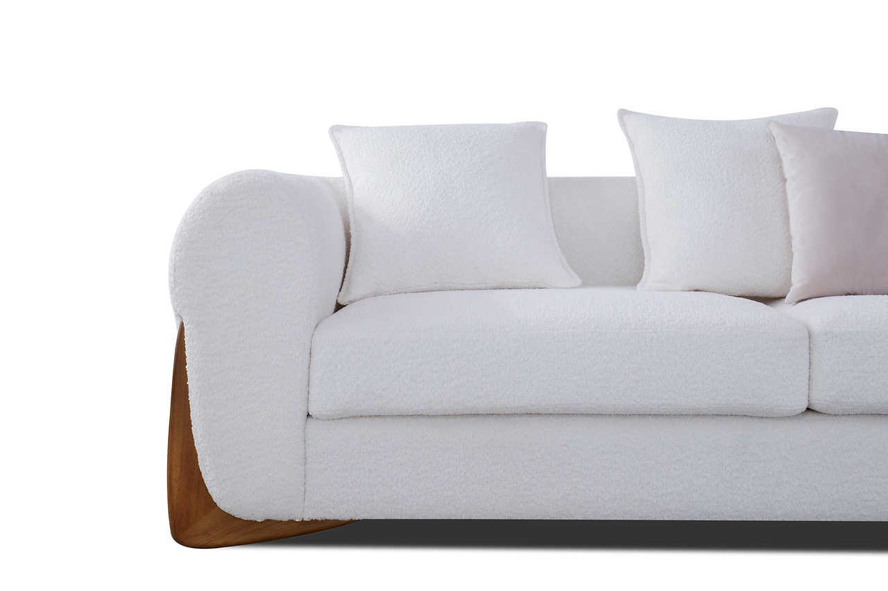 Stylus Ivory Living Room Set side perspective
