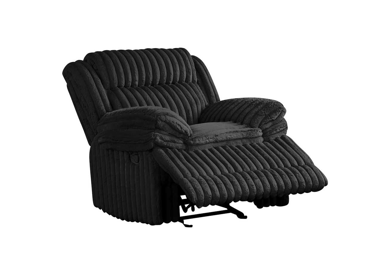 Close-up of sofa drop-down table with power outlet and USB ports