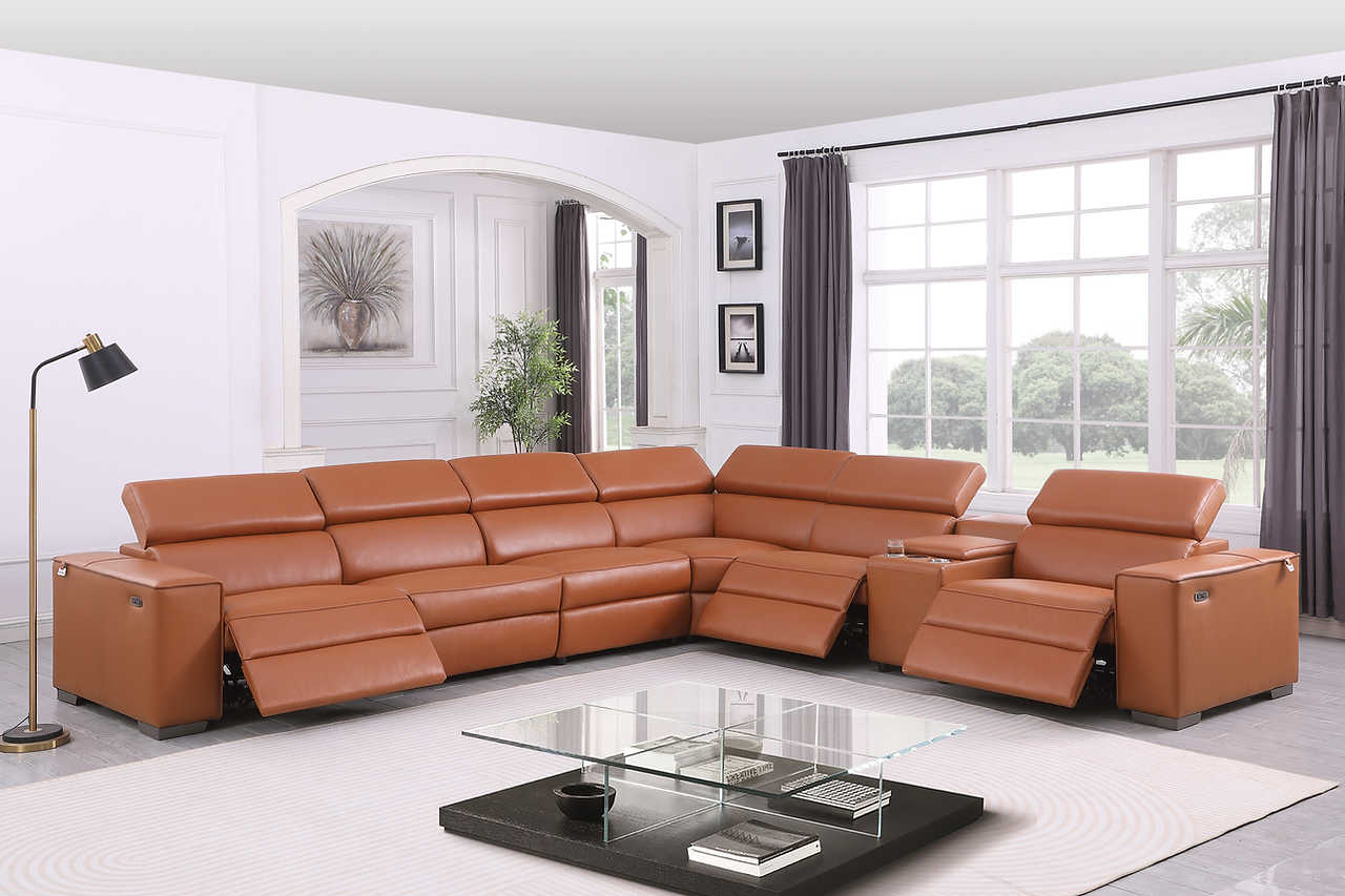 Picasso Carmel 7-Piece 3 Power Reclining Sectional